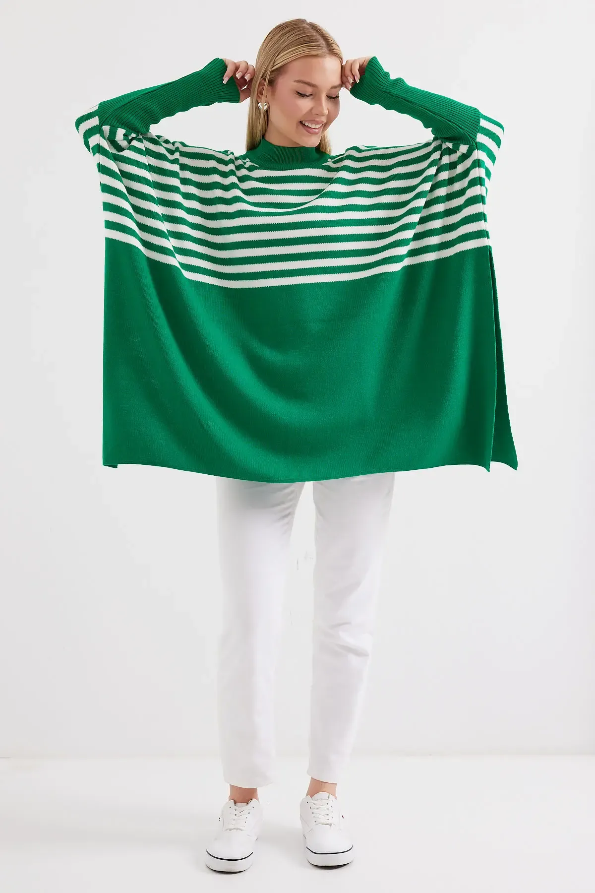 15783 Yırtmaçlı Panço Kazak - F. Yeşil