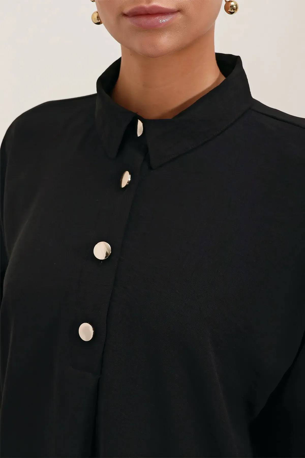 6631 Oversize Alt-Üst Takım - Siyah