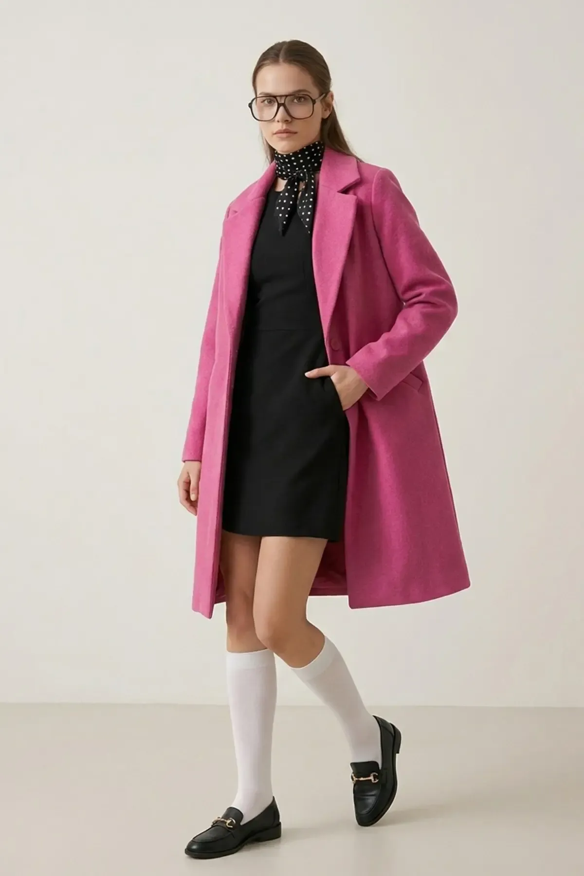 9085 Kaşe Kaban - A.Fuşya