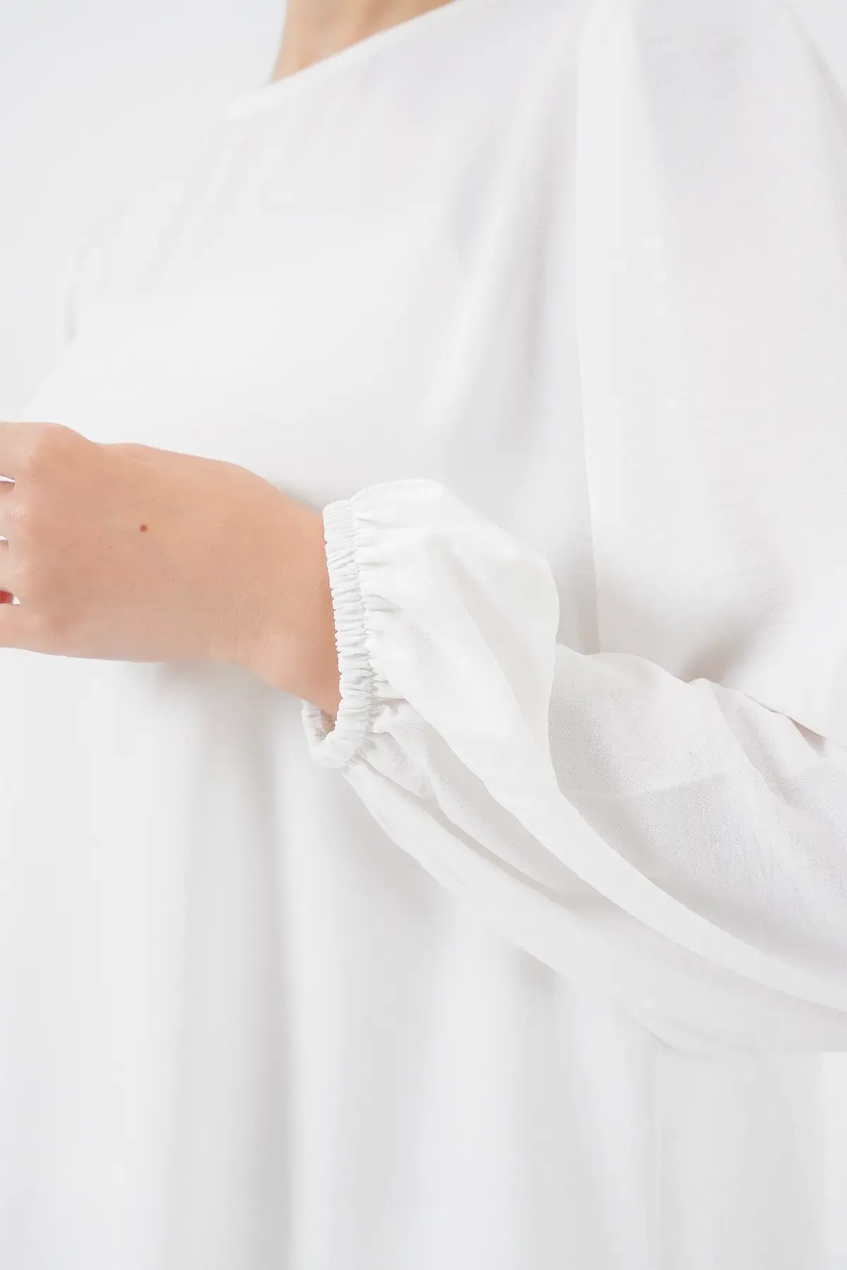 Ayrobin Tunik Pantolon Alt Üst Takım 6712 - Beyaz