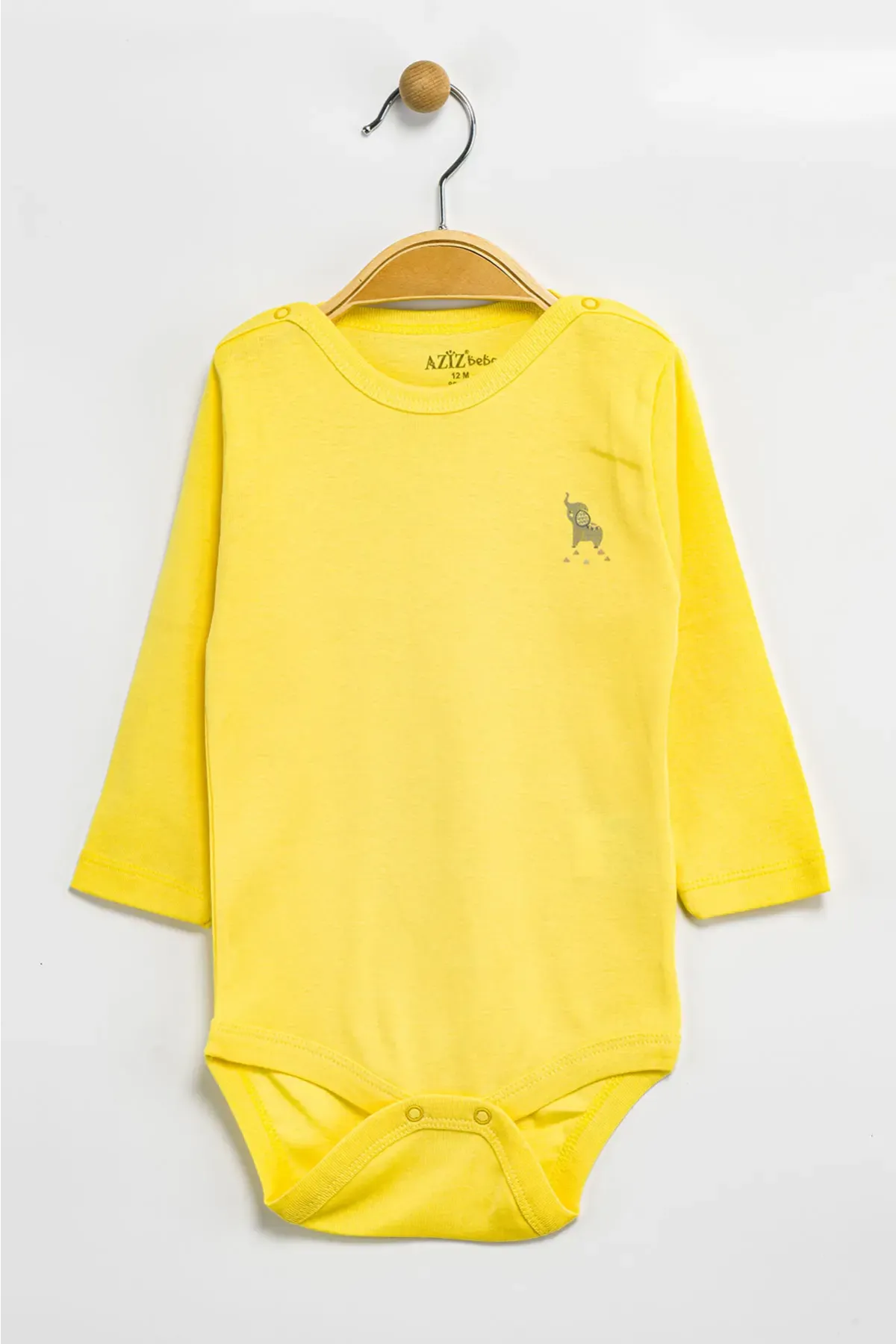 Aziz Bebe Erkek Kız Bebek Çıtçıtlı % 100 Pamuk Body & Zıbın 0 Ay - 12 Ay