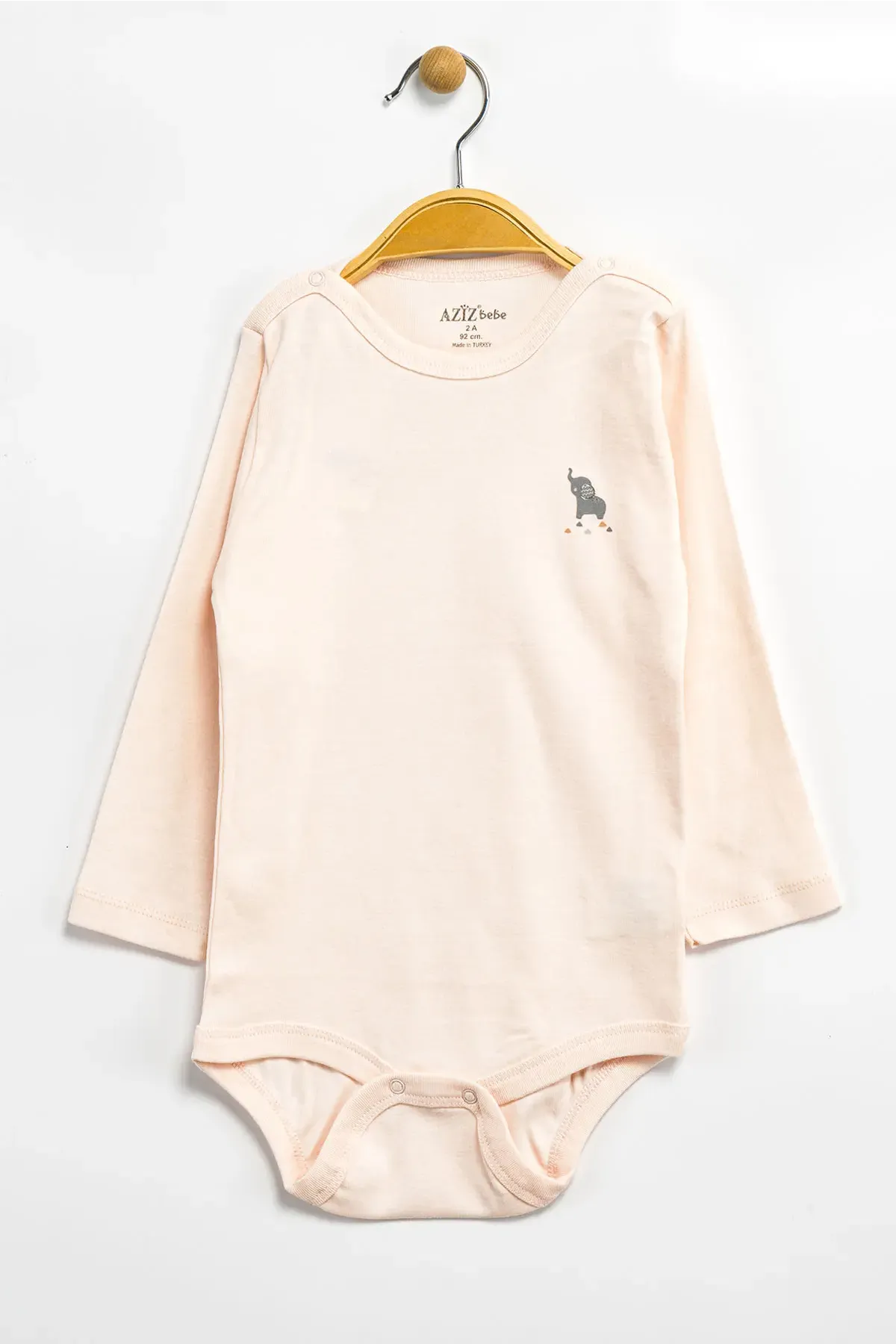 Aziz Bebe Erkek Kız Bebek Çıtçıtlı % 100 Pamuk Body & Zıbın 0 Ay - 12 Ay
