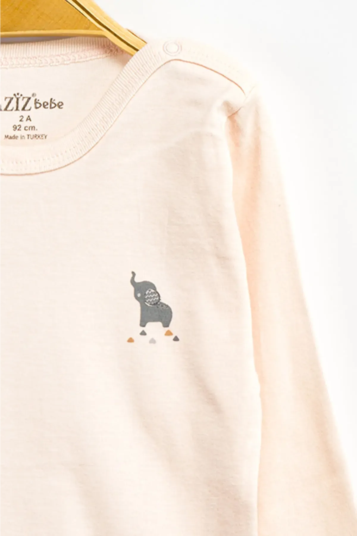 Aziz Bebe Erkek Kız Bebek Çıtçıtlı % 100 Pamuk Body & Zıbın 0 Ay - 12 Ay