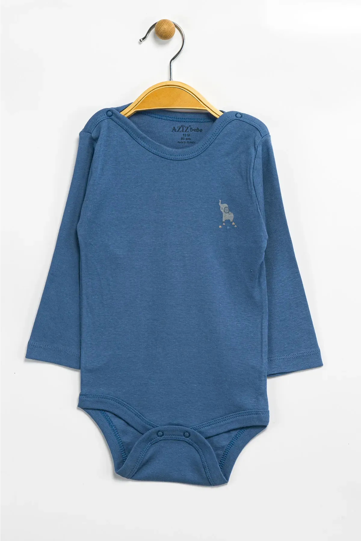 Aziz Bebe Erkek Kız Bebek Çıtçıtlı % 100 Pamuk Body & Zıbın 0 Ay - 12 Ay