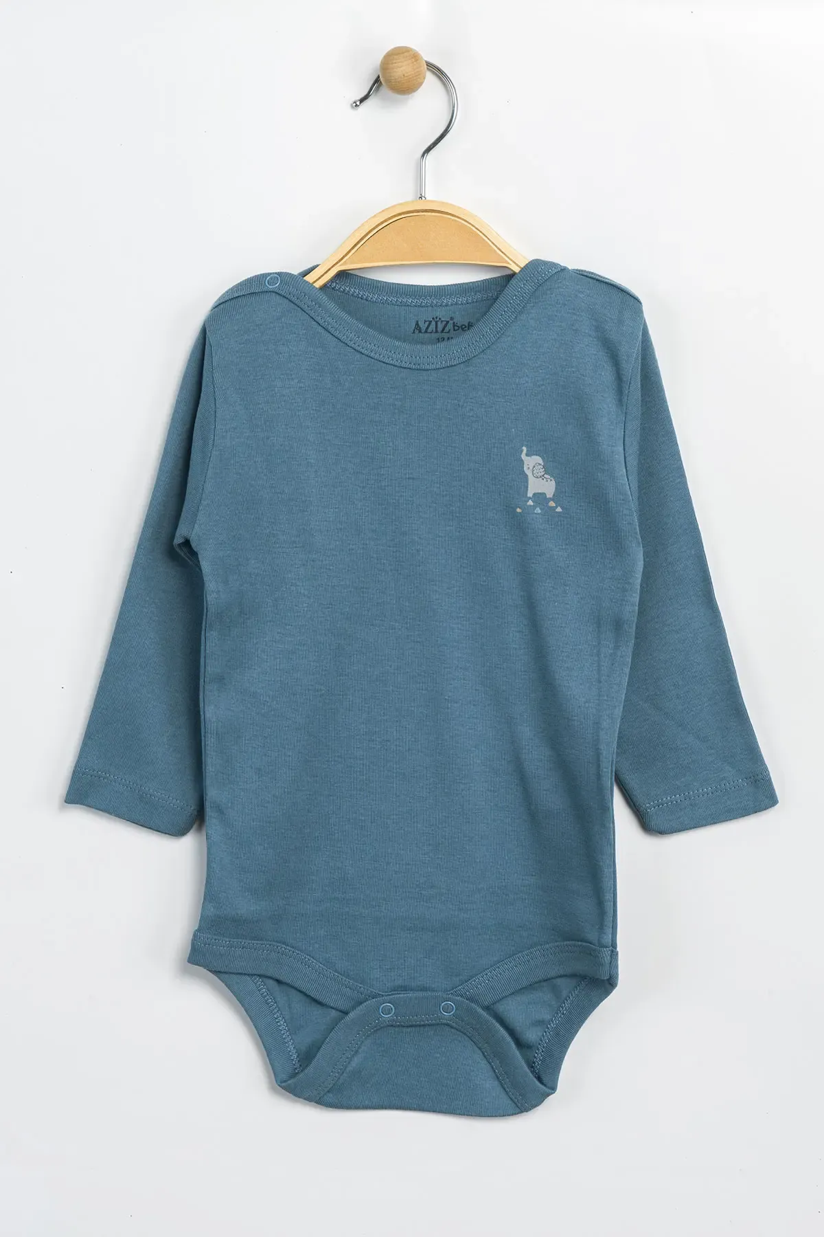 Aziz Bebe Erkek Kız Bebek Çıtçıtlı % 100 Pamuk Body & Zıbın 0 Ay - 12 Ay