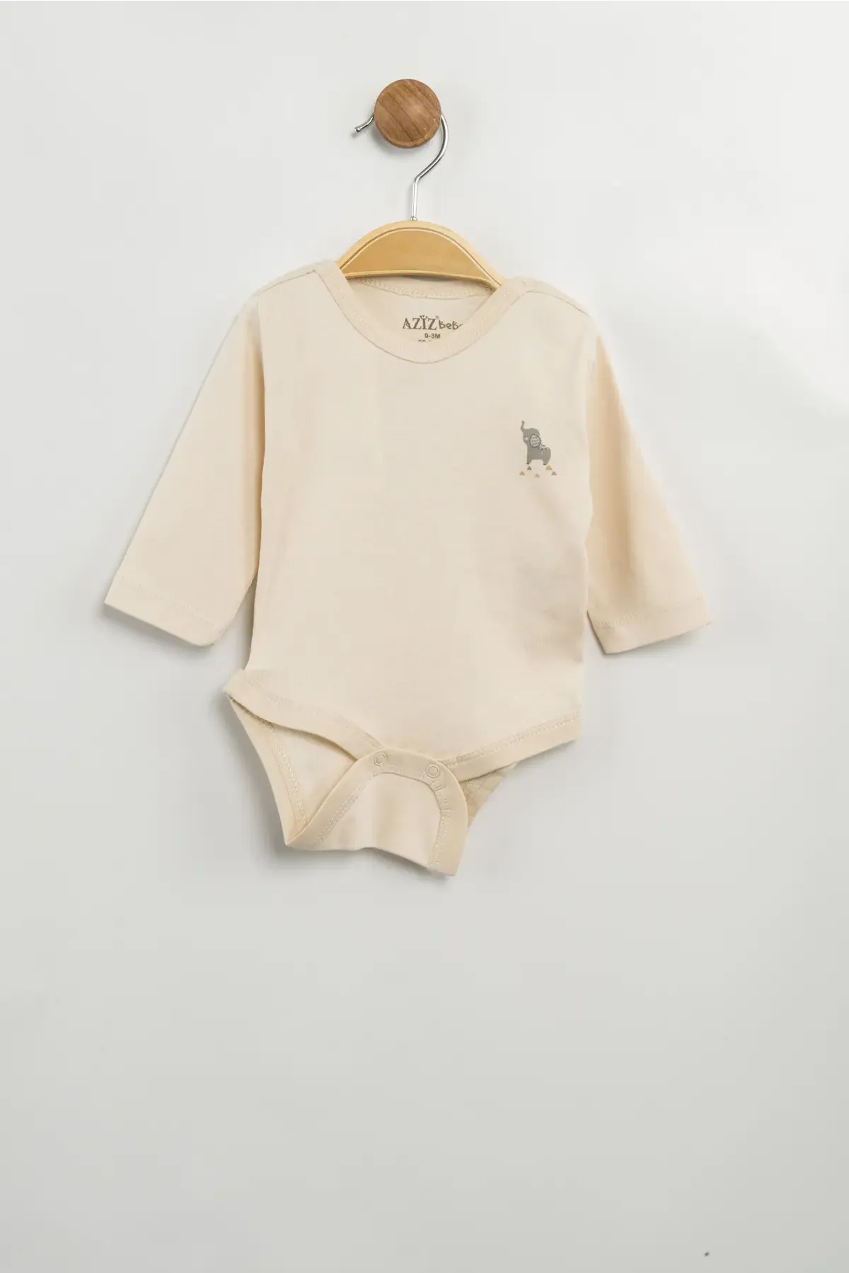 Aziz Bebe Erkek Kız Bebek Çıtçıtlı % 100 Pamuk Body & Zıbın 0 Ay - 12 Ay