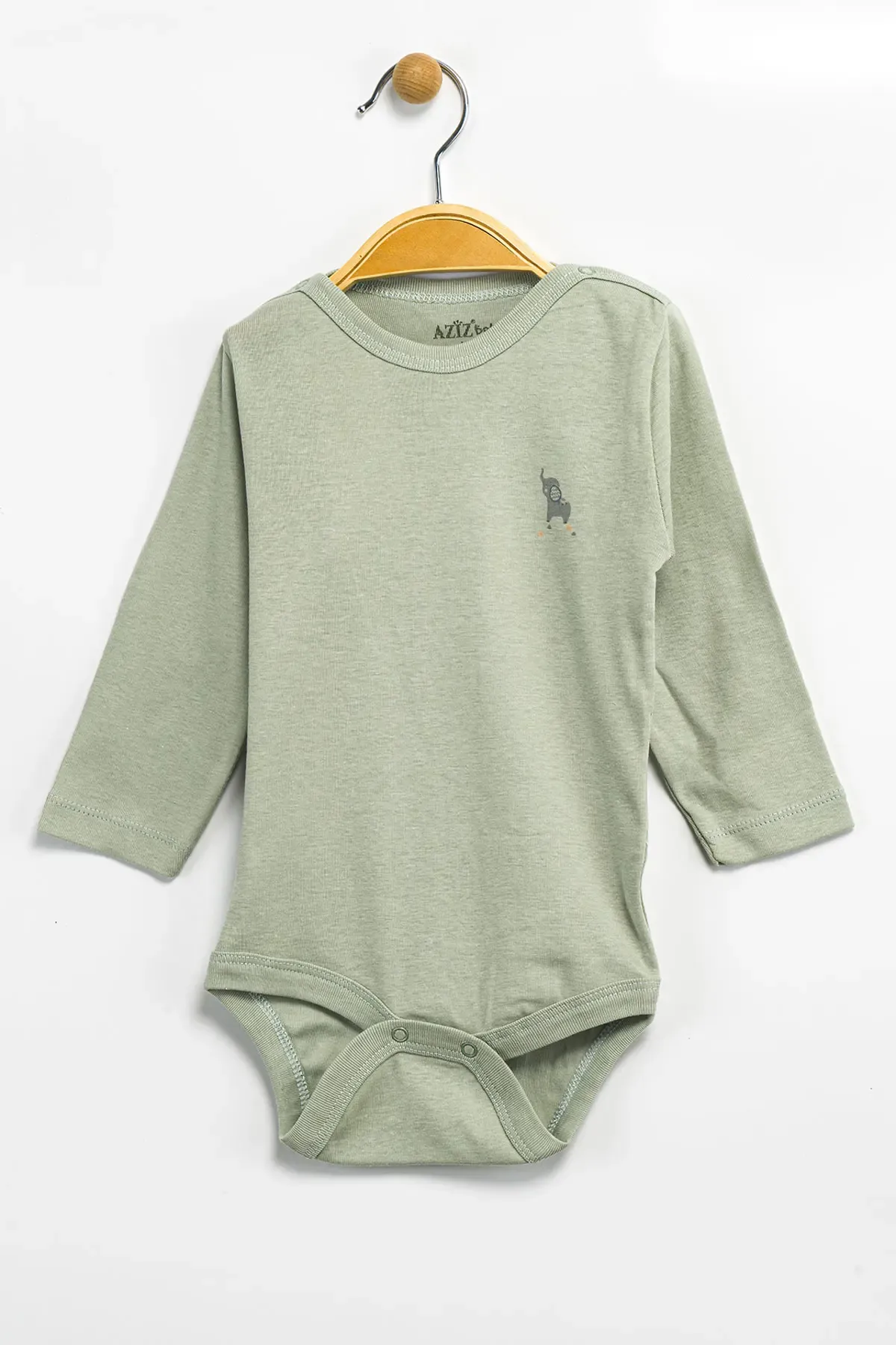 Aziz Bebe Erkek Kız Bebek Çıtçıtlı % 100 Pamuk Body & Zıbın 0 Ay - 12 Ay