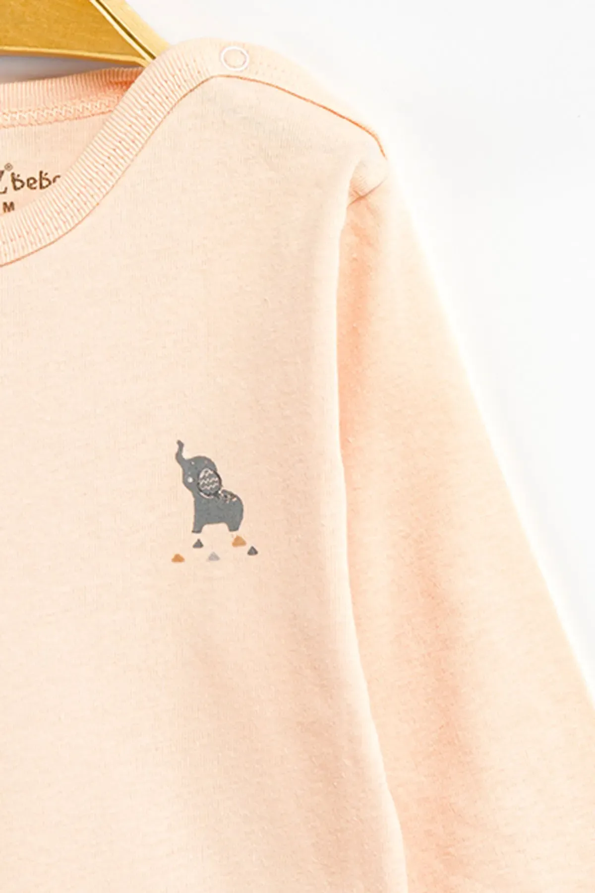 Aziz Bebe Erkek Kız Bebek Çıtçıtlı % 100 Pamuk Body & Zıbın 12 Ay - 36 Ay