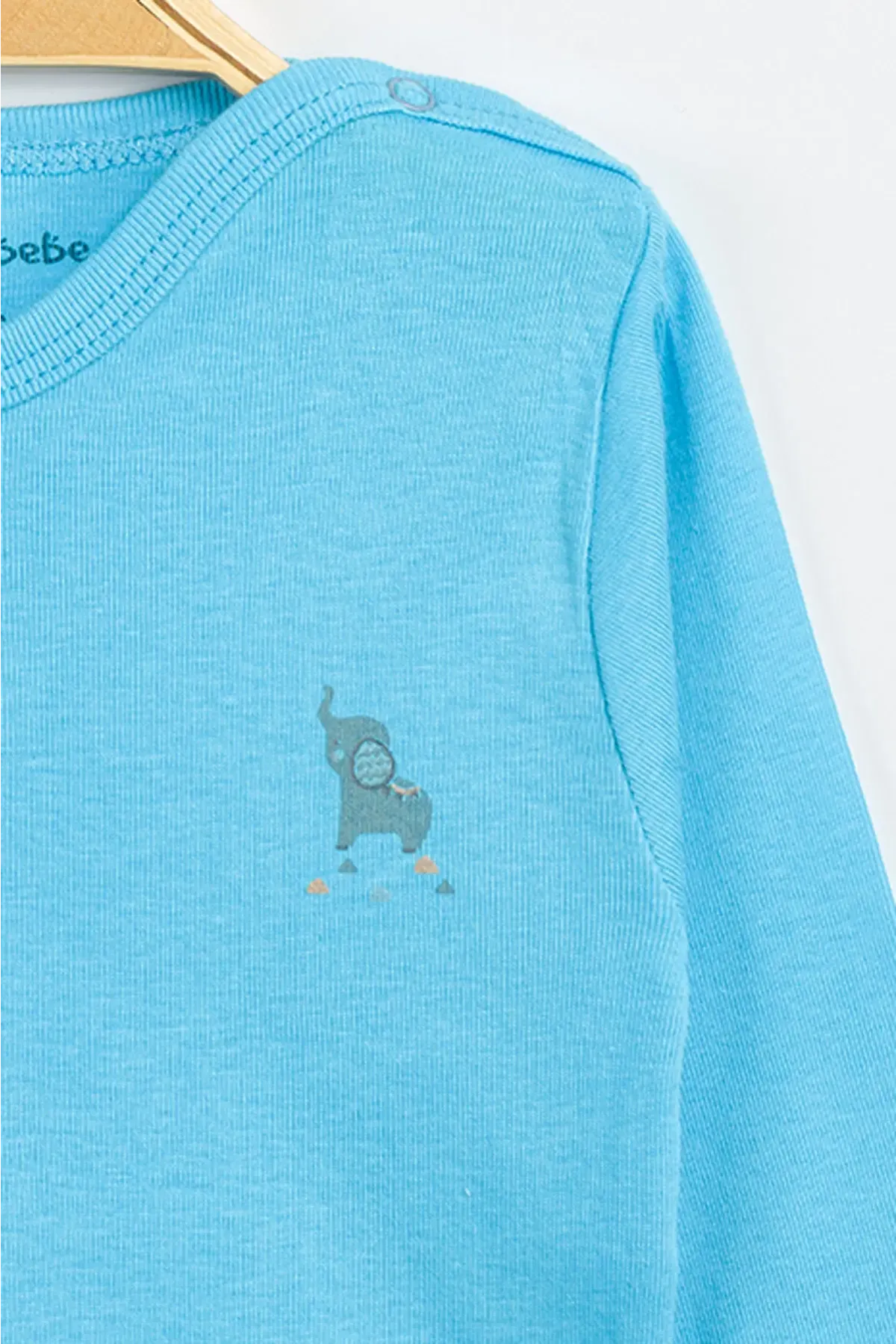 Aziz Bebe Erkek Kız Bebek Çıtçıtlı % 100 Pamuk Body & Zıbın 12 Ay - 36 Ay