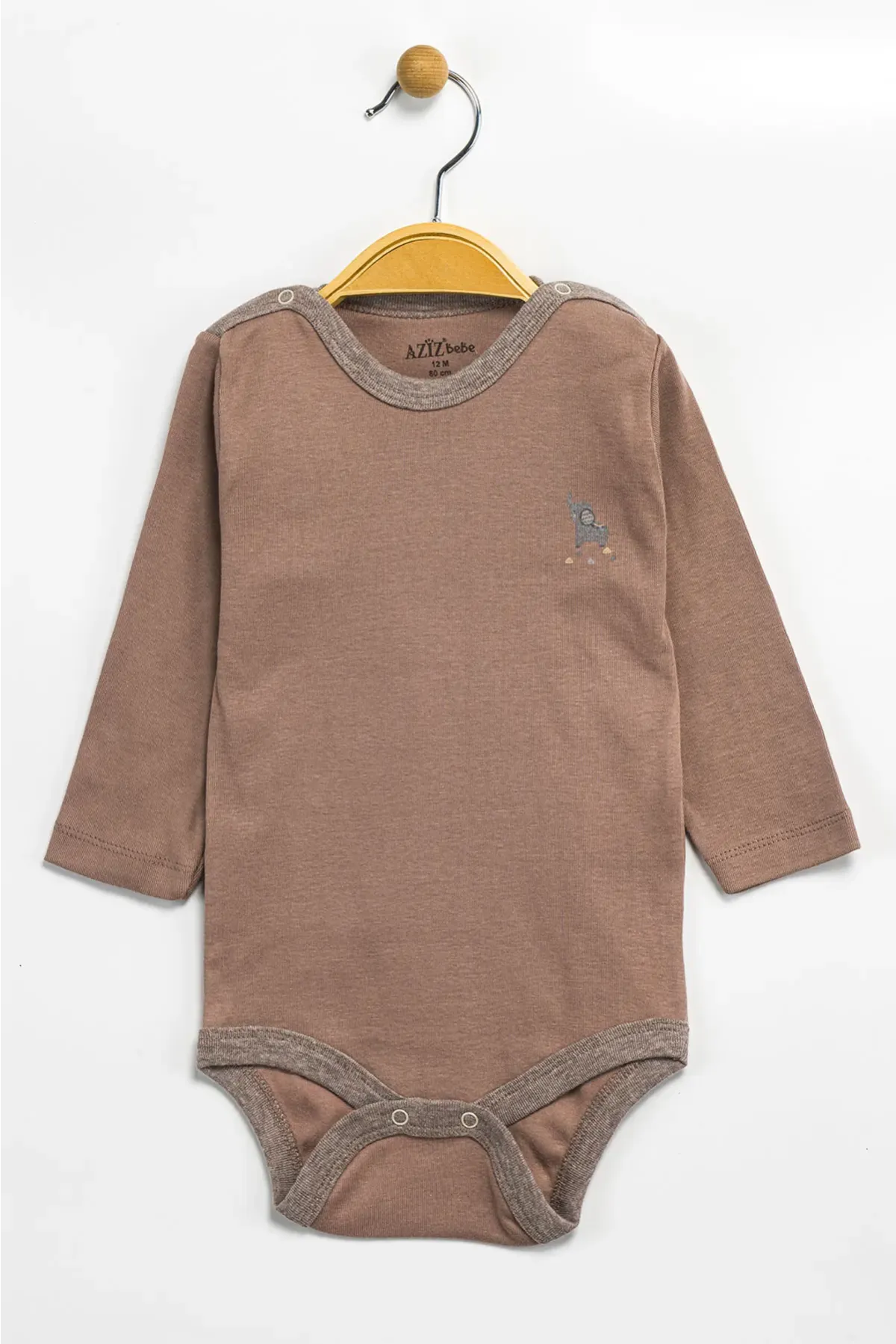 Aziz Bebe Erkek Kız Bebek Çıtçıtlı % 100 Pamuk Body & Zıbın 12 Ay - 36 Ay