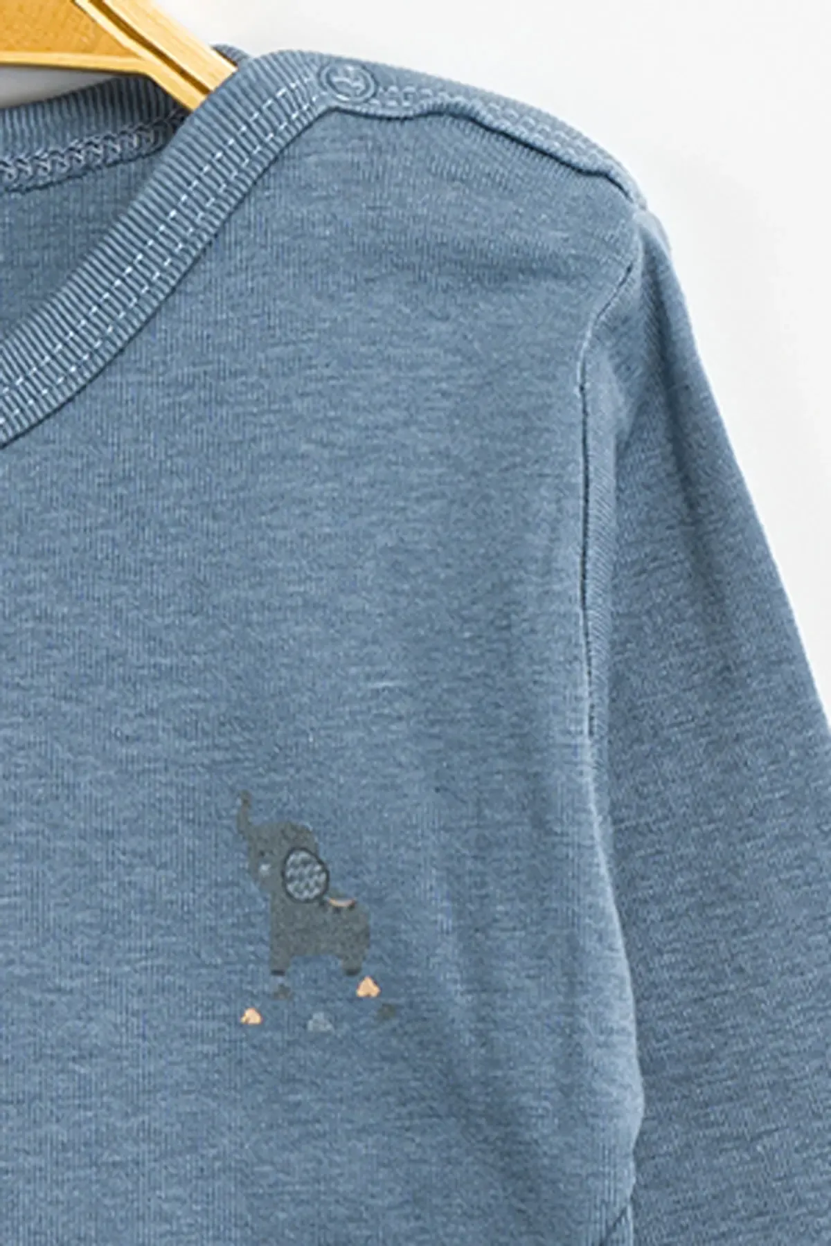 Aziz Bebe Erkek Kız Bebek Çıtçıtlı % 100 Pamuk Body & Zıbın 12 Ay - 36 Ay