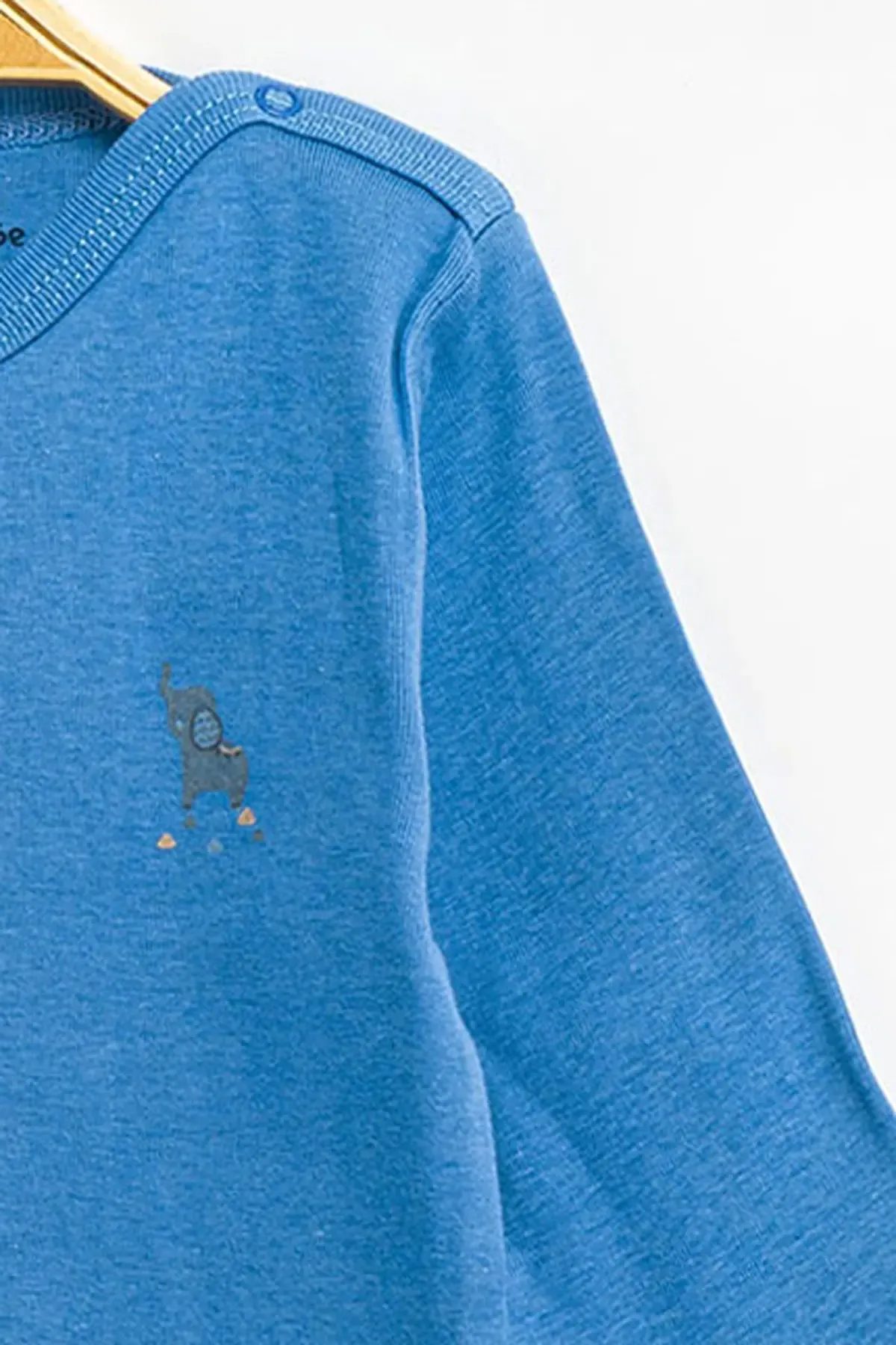 Aziz Bebe Erkek Kız Bebek Çıtçıtlı % 100 Pamuk Body & Zıbın 12 Ay - 36 Ay