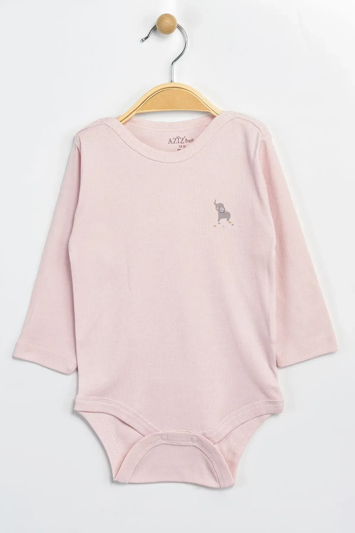 Aziz Bebe Erkek Kız Bebek Çıtçıtlı % 100 Pamuk Body & Zıbın 12 Ay - 36 Ay