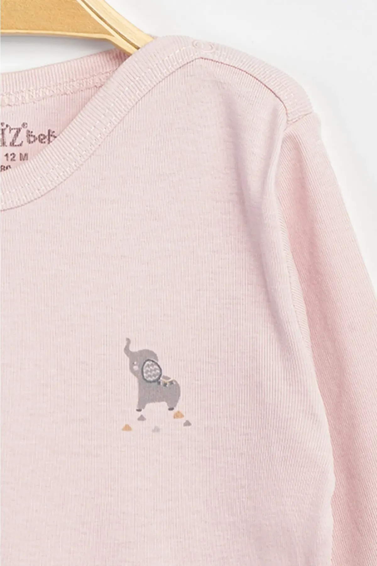 Aziz Bebe Erkek Kız Bebek Çıtçıtlı % 100 Pamuk Body & Zıbın 12 Ay - 36 Ay