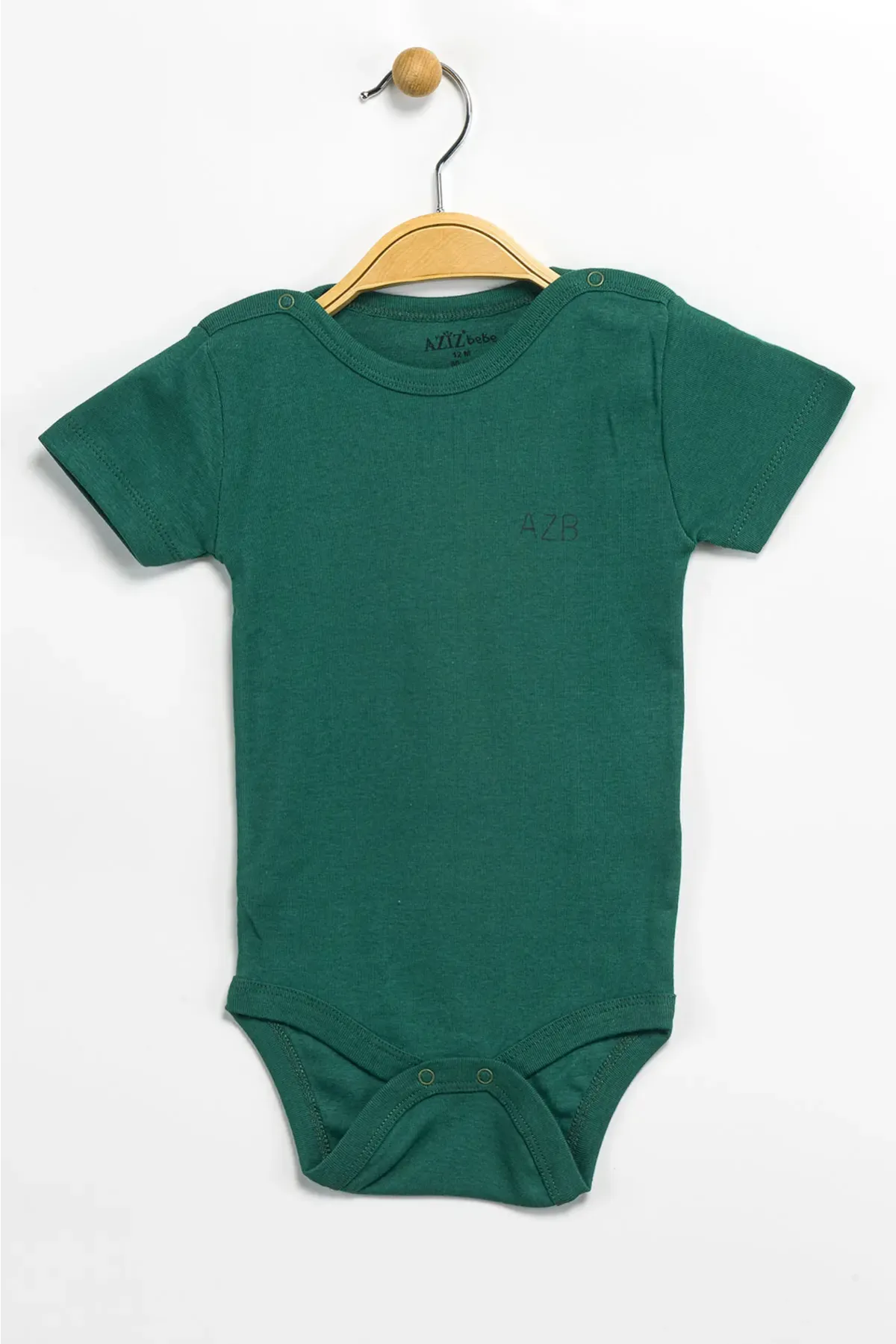 Aziz Bebe Erkek Kız Bebek Çıtçıtlı % 100 Pamuk Body & Zıbın