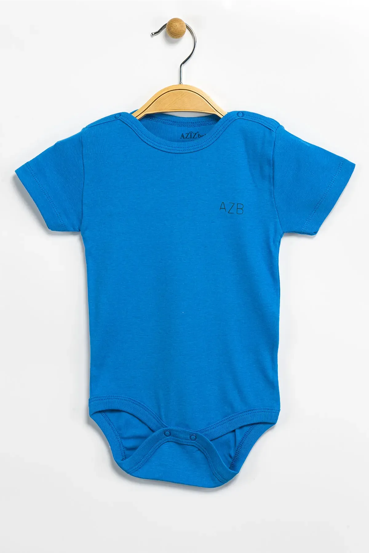 Aziz Bebe Erkek Kız Bebek Çıtçıtlı % 100 Pamuk Body & Zıbın