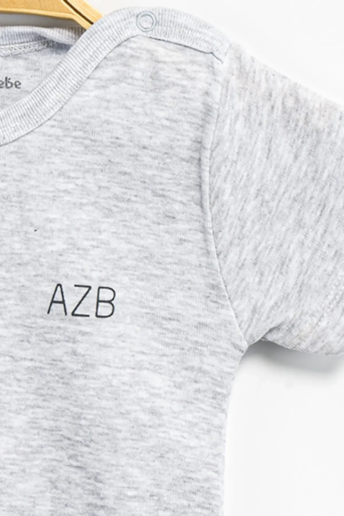 Aziz Bebe Erkek Kız Bebek Çıtçıtlı % 100 Pamuk Body & Zıbın