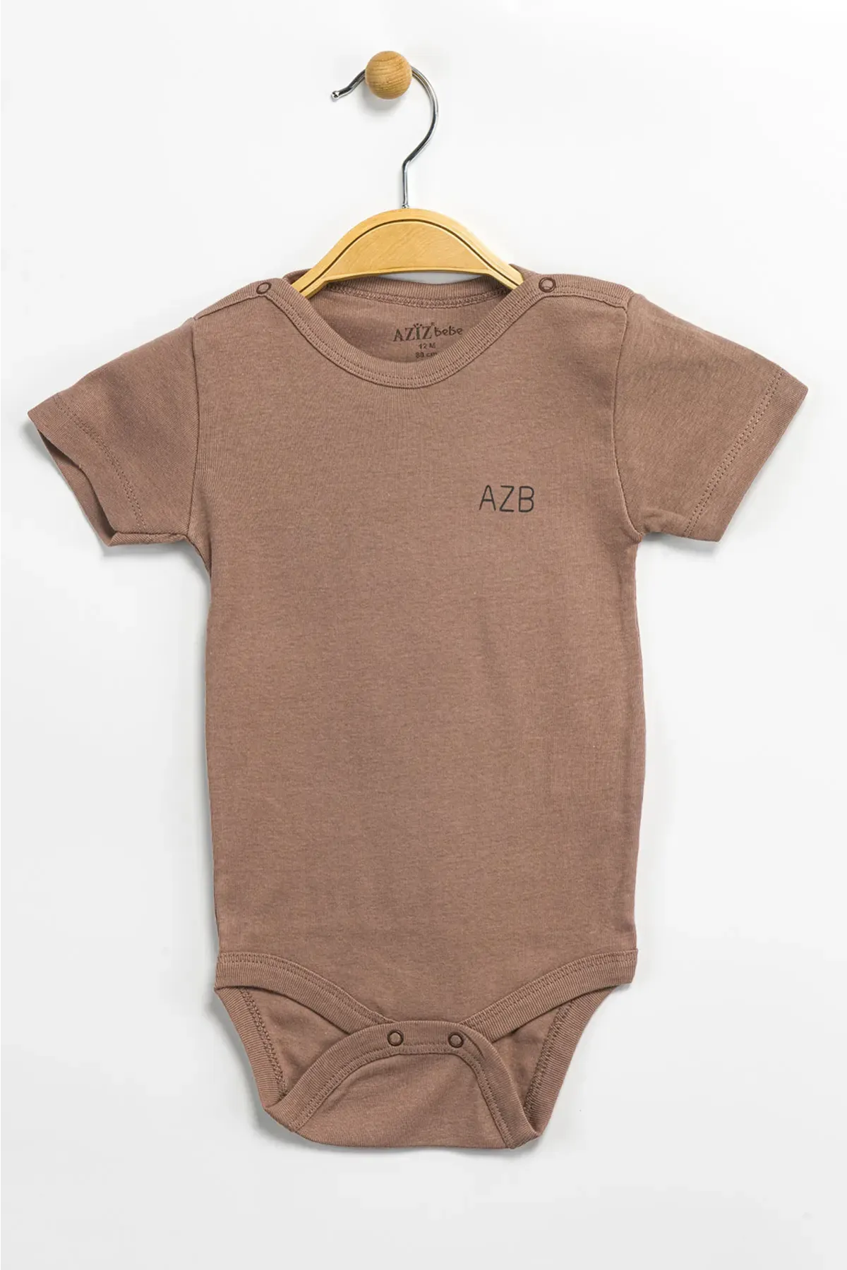 Aziz Bebe Erkek Kız Bebek Çıtçıtlı % 100 Pamuk Body & Zıbın