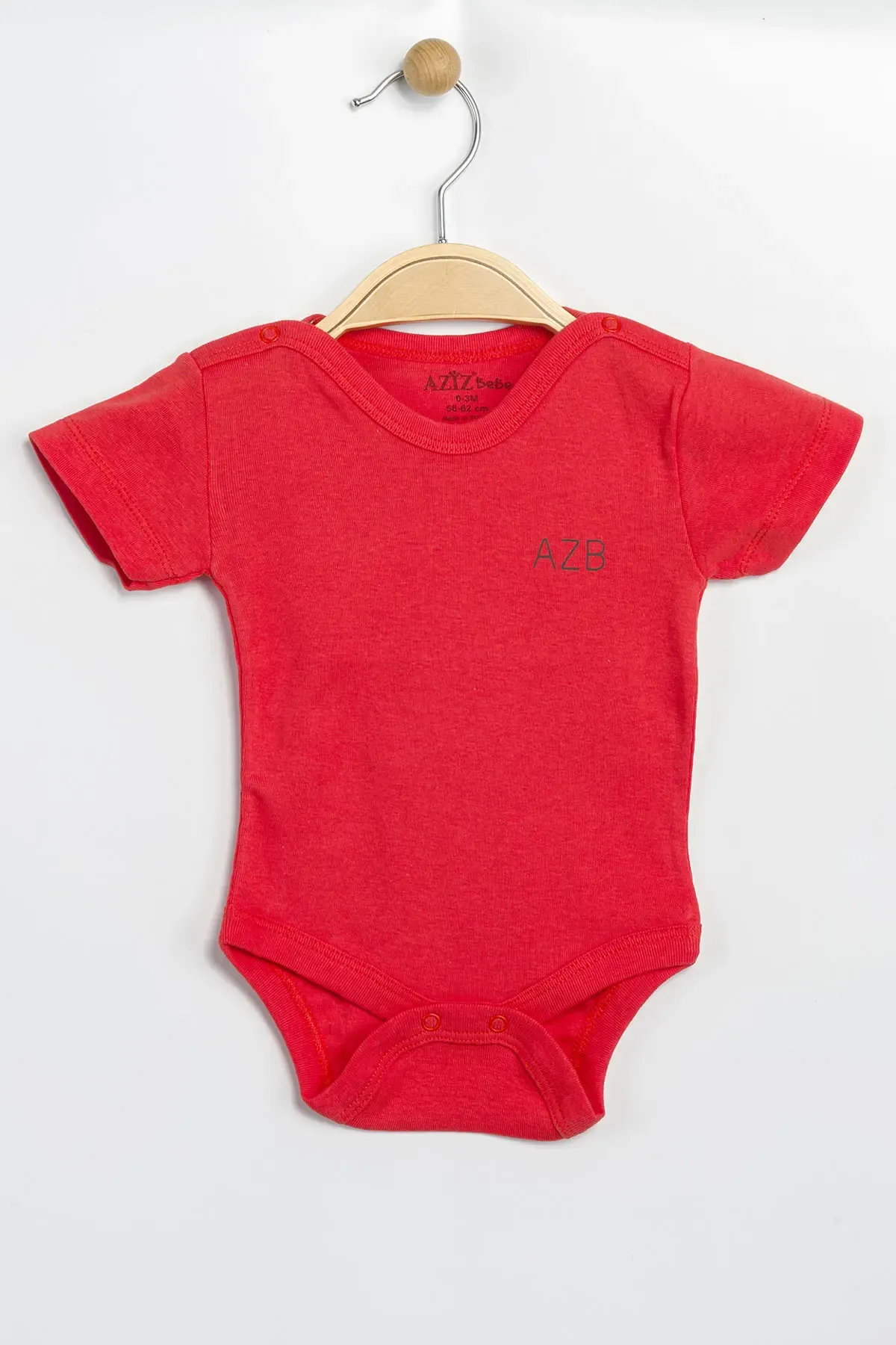 Aziz Bebe Erkek Kız Bebek Çıtçıtlı % 100 Pamuk Body & Zıbın