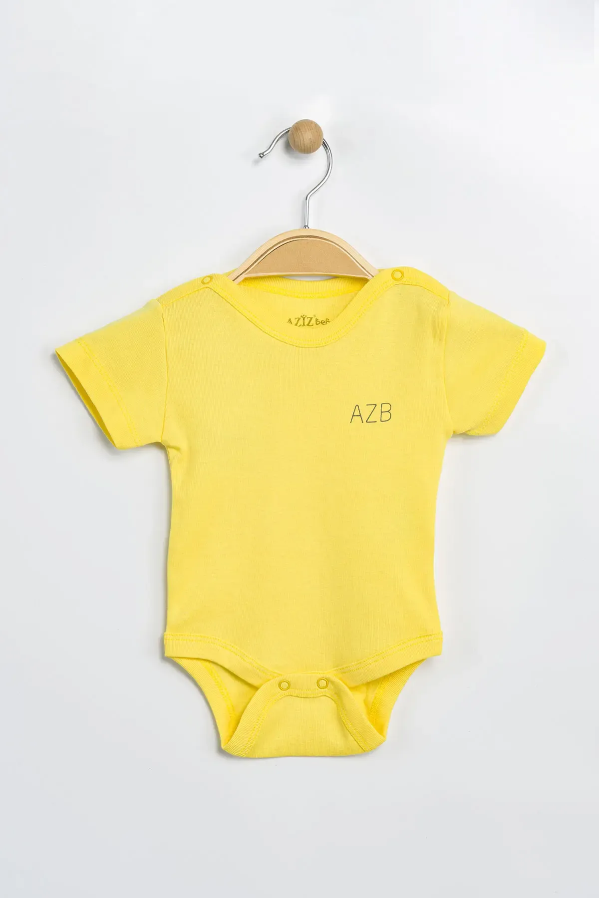 Aziz Bebe Erkek Kız Bebek Çıtçıtlı % 100 Pamuk Body & Zıbın