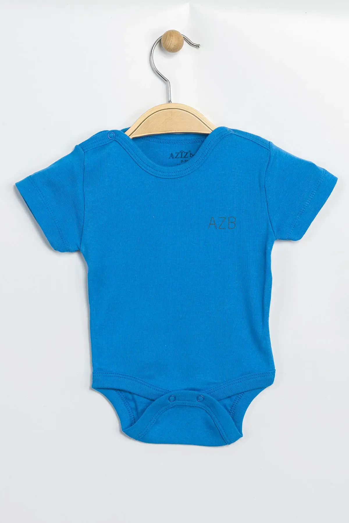 Aziz Bebe Erkek Kız Bebek Çıtçıtlı % 100 Pamuk Body & Zıbın