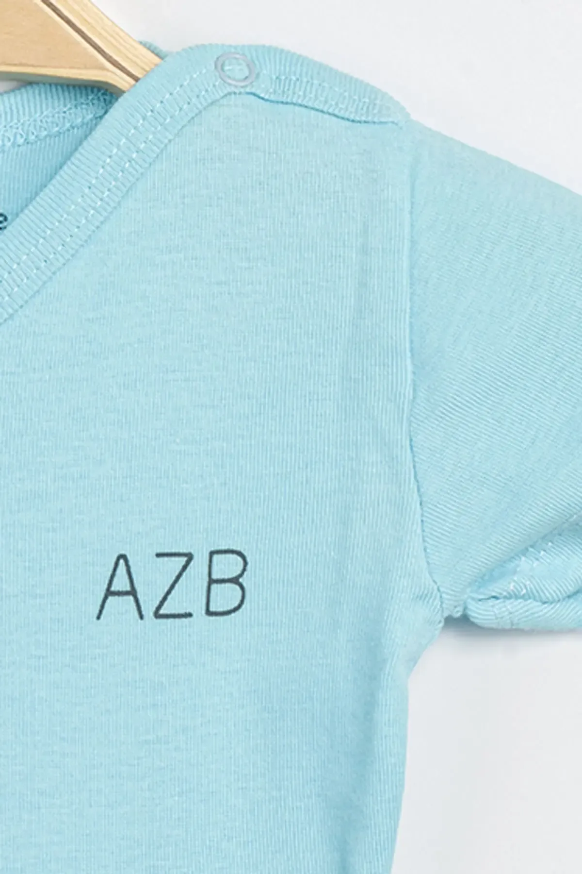 Aziz Bebe Erkek Kız Bebek Çıtçıtlı % 100 Pamuk Body & Zıbın