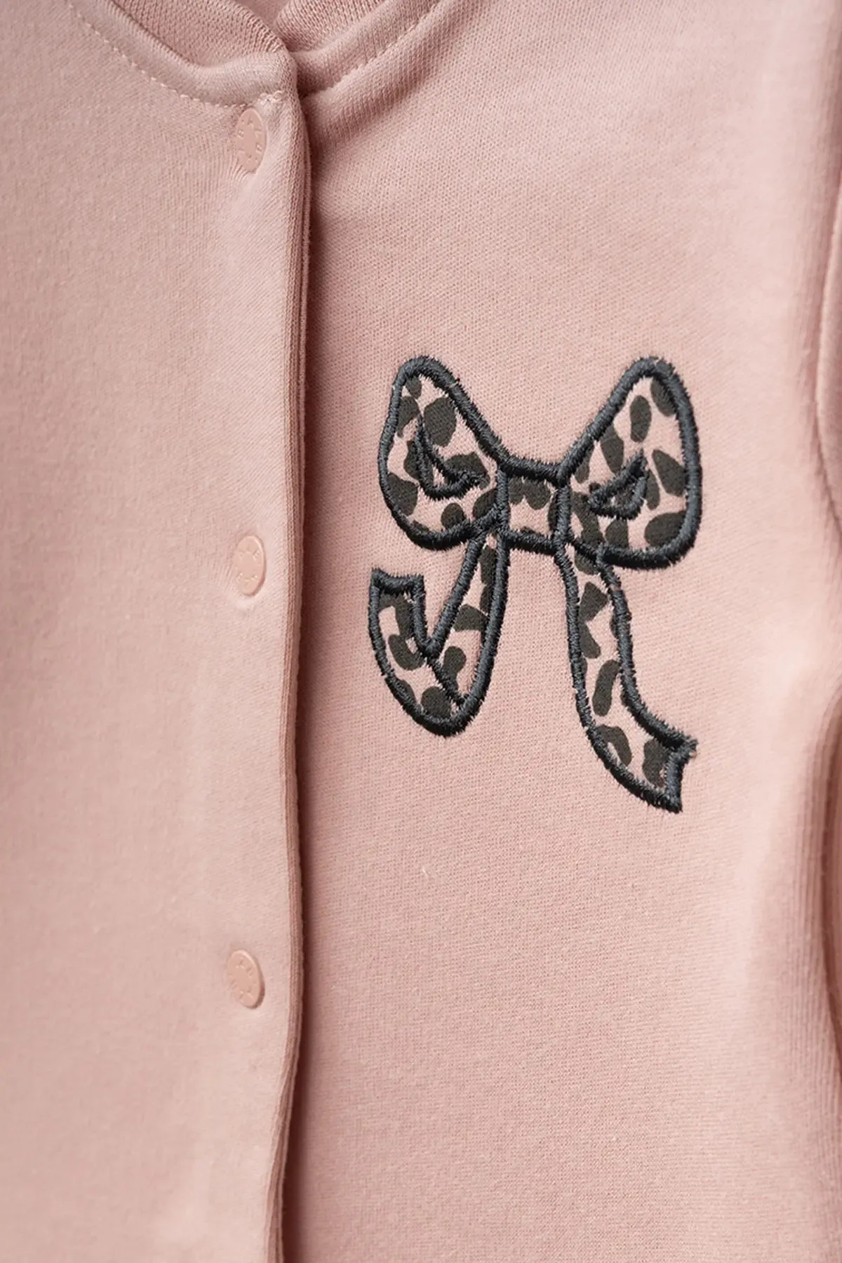 Aziz Bebe Kız Bebek % 100 Pamuk Zıbın Pantolon Bere 3 lü Alt Üst Bebek Takımı 0 Ay-6 Ay