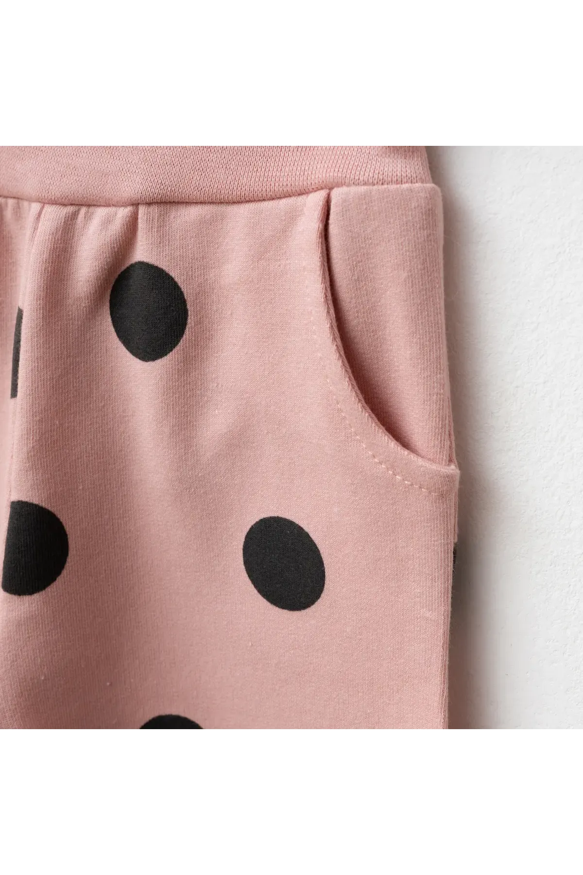 Aziz Bebe Kız Bebek Nakışlı Sweatshirt Pantolon 2 li Alt Üst Bebek Takımı 3 Ay-36 Ay