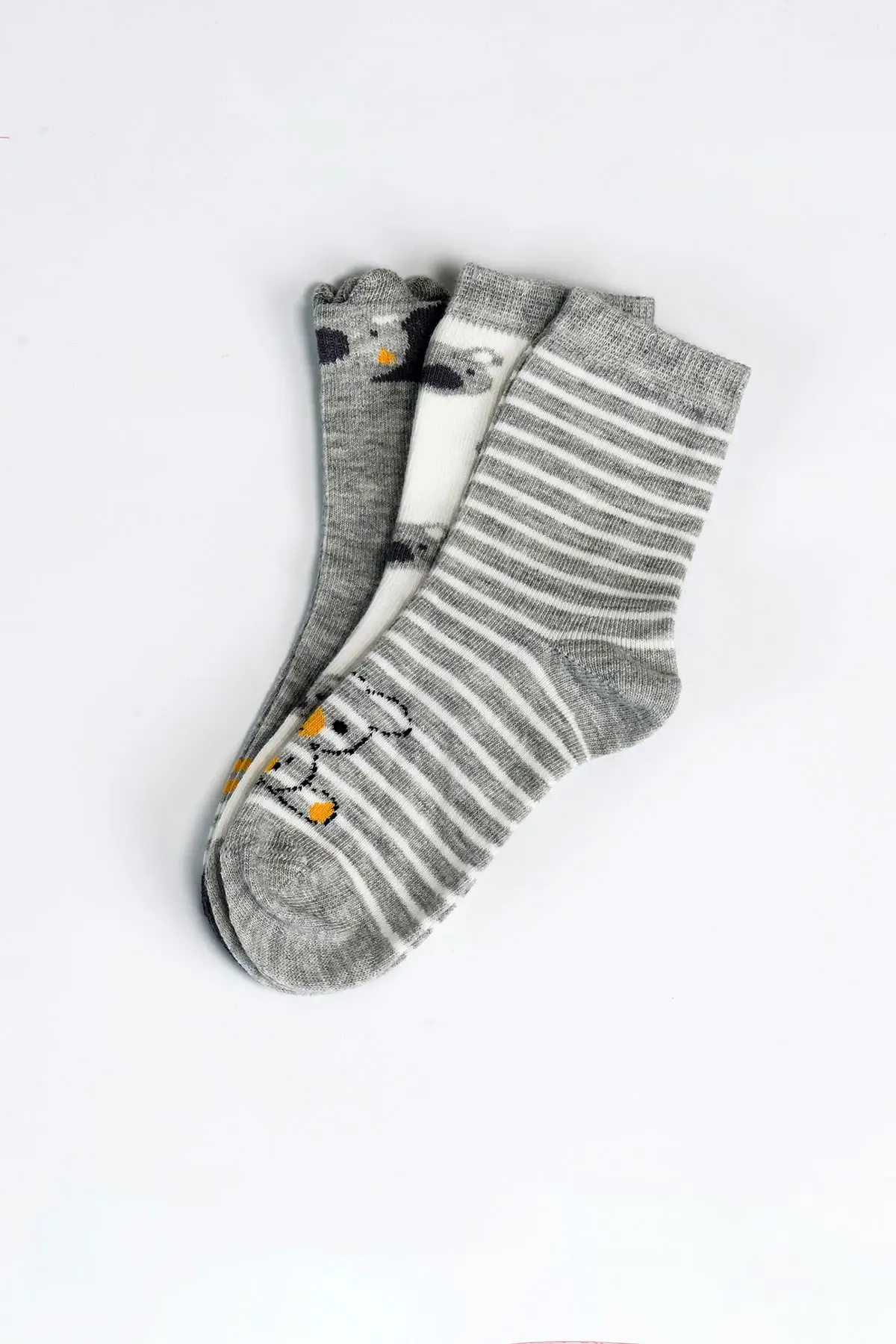 Erkek Çocuk Dikişsiz 3  lü Soket Çorap 3 Yaş - 6 yaş