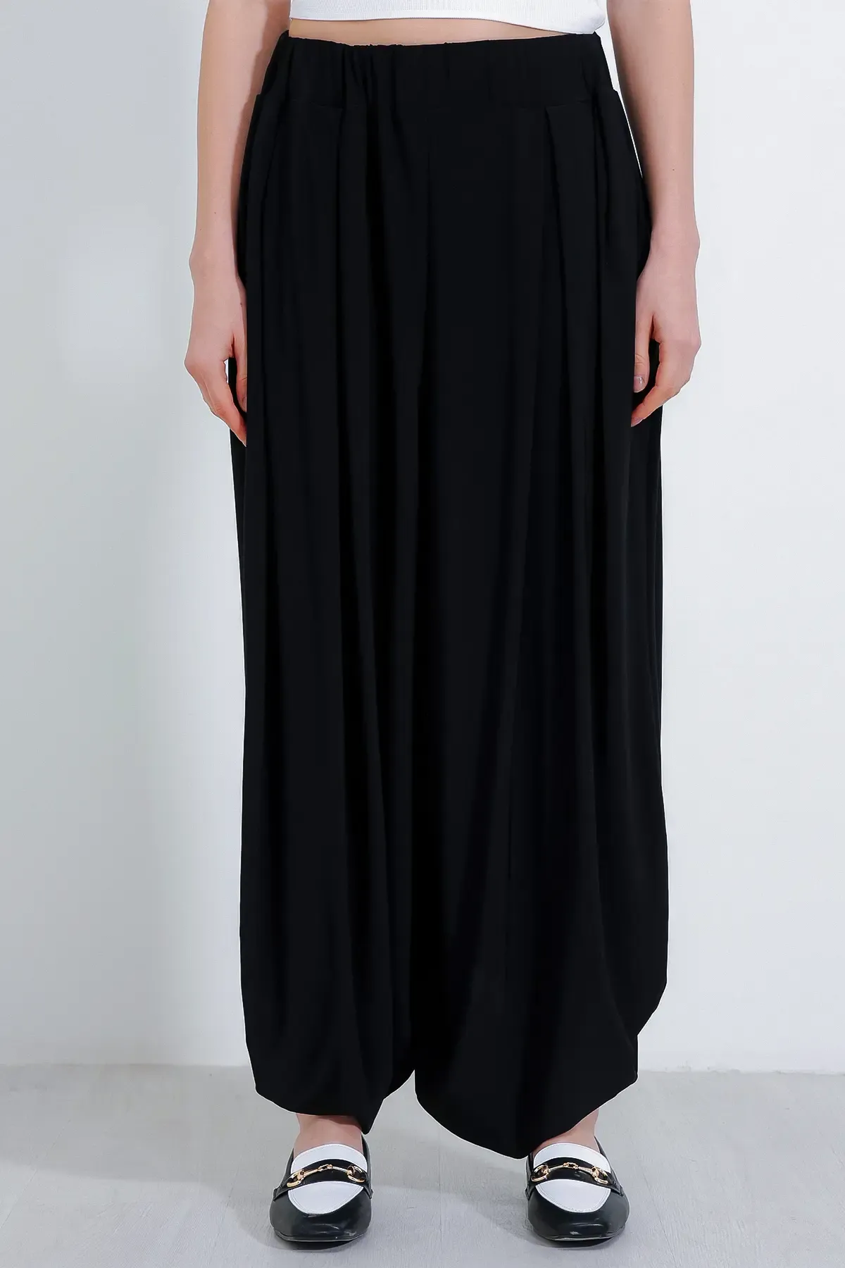 Kadın Siyah Şalvar Pantolon 6659