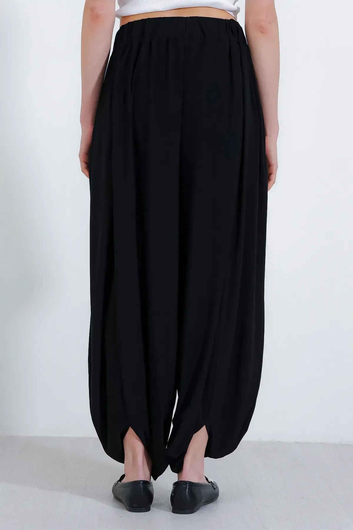 Kadın Siyah Şalvar Pantolon 6659