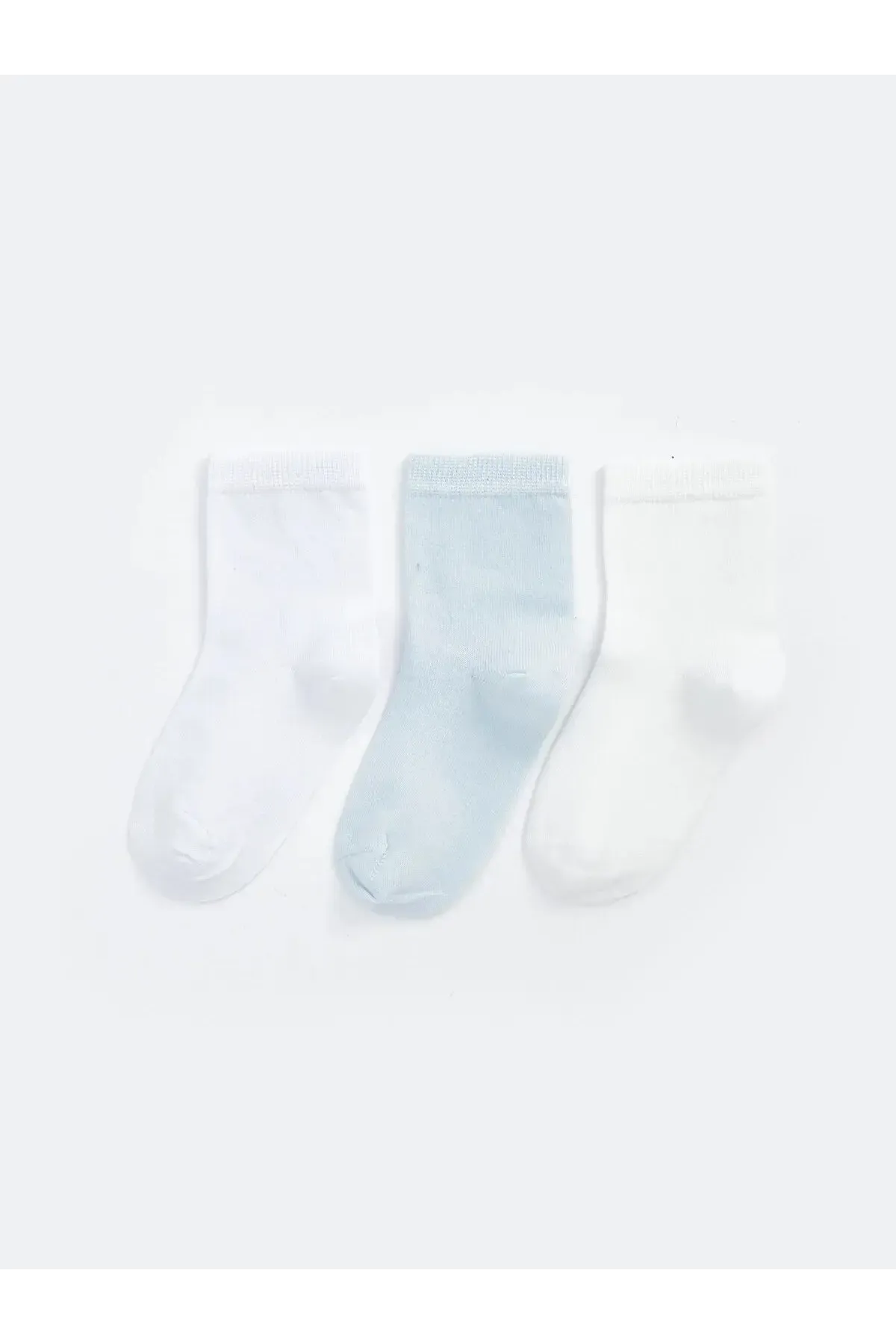 Kız Bebek Basic Dikişsiz 3  lü Soket Çorap 0 Ay - 36 Ay