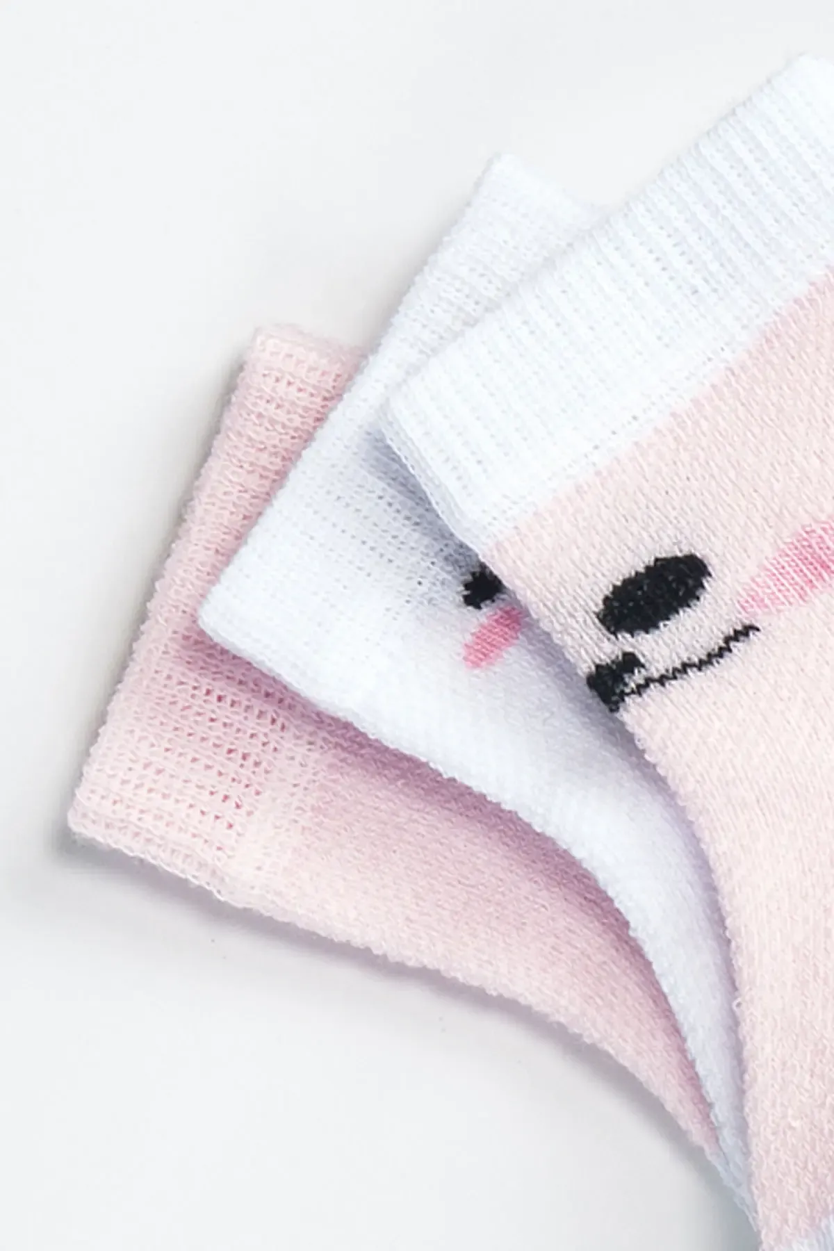 Kız Bebek Basic Dikişsiz 3  lü Soket Çorap 0 Ay - 36 Ay