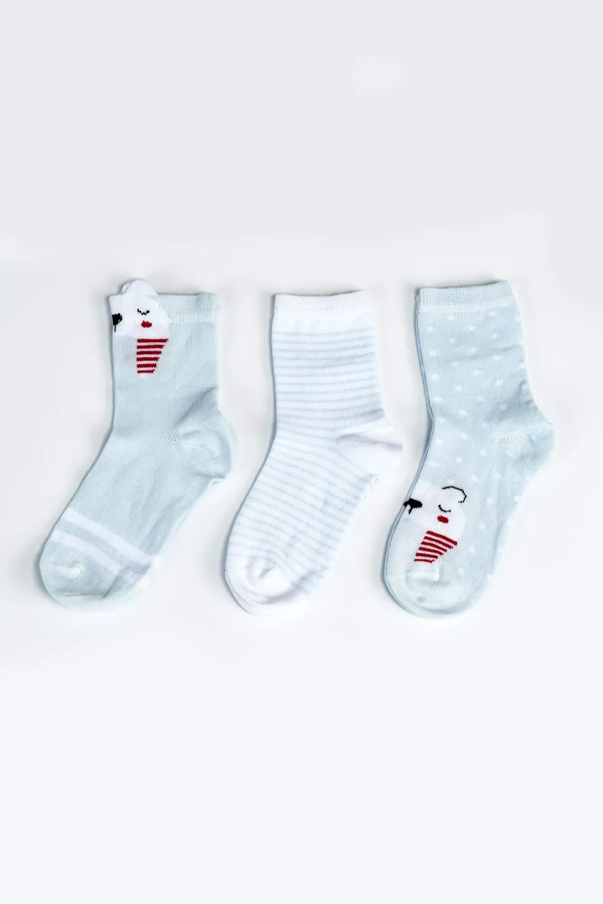 Kız Bebek Basic Dikişsiz 3  lü Soket Çorap 0 Ay - 36 Ay kontrol