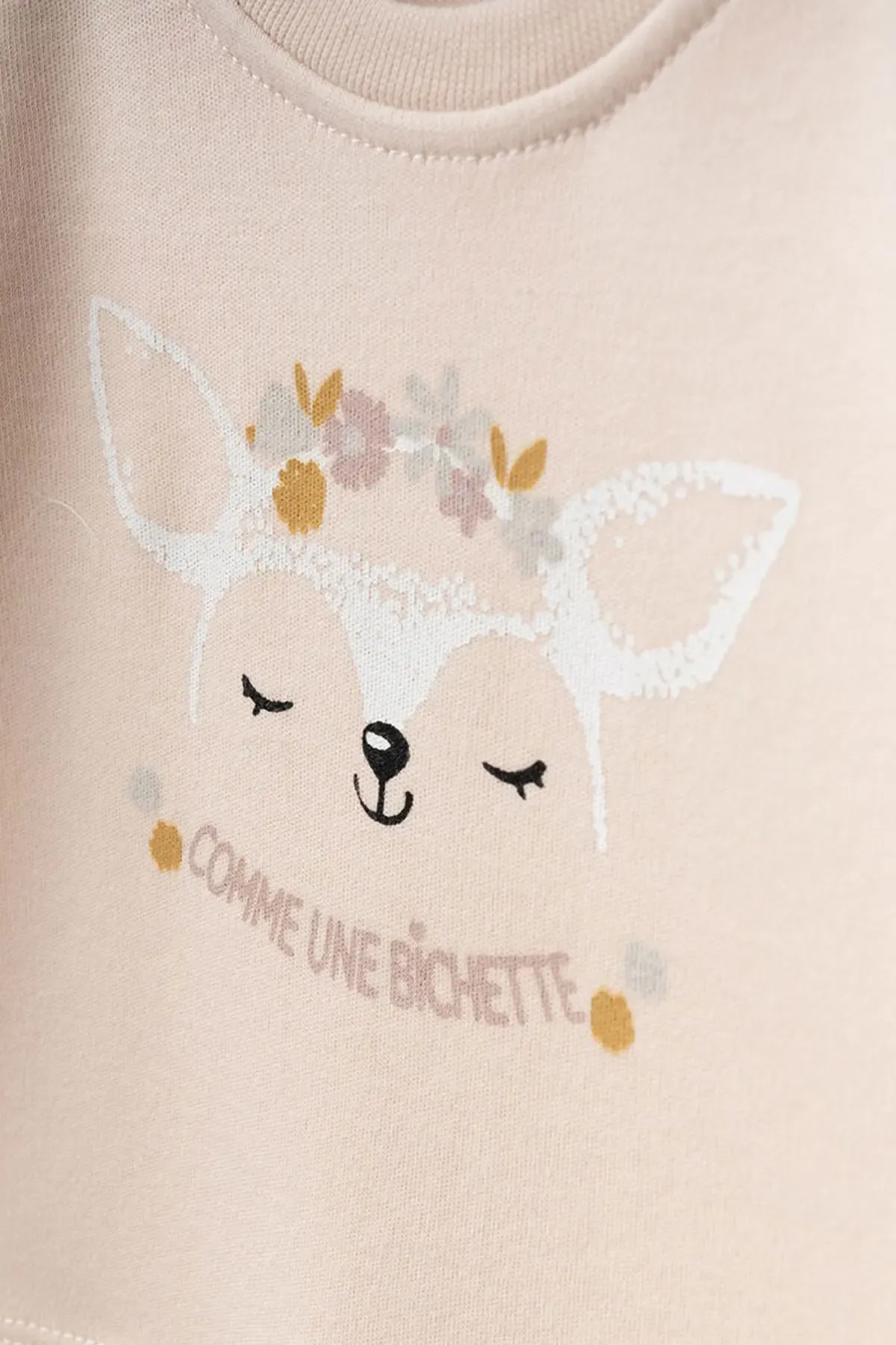 Kız Bebek Çıtçıtlı Desenli Patikli Tulum 0 Ay 6 Ay