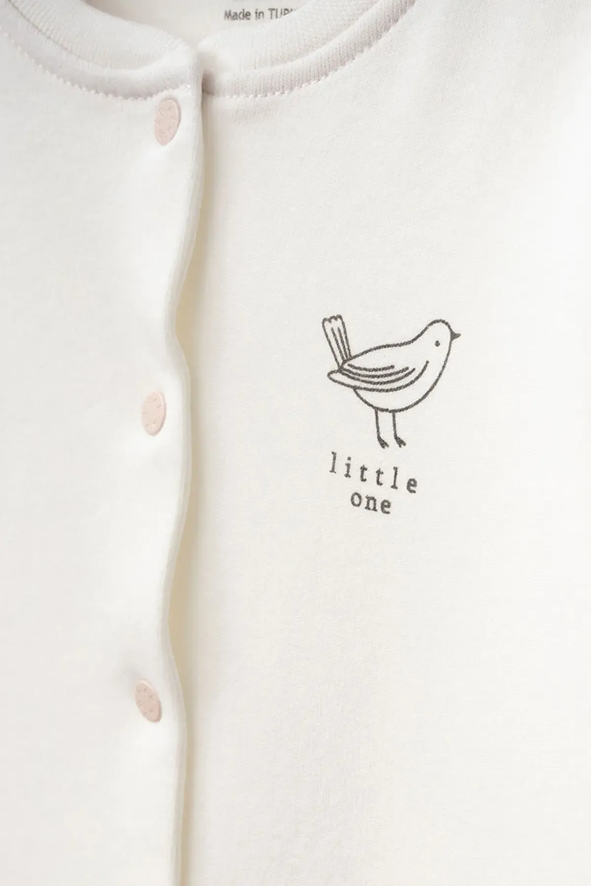 Kız Bebek Çıtçıtlı Desenli Patikli Tulum 0 Ay 6 Ay