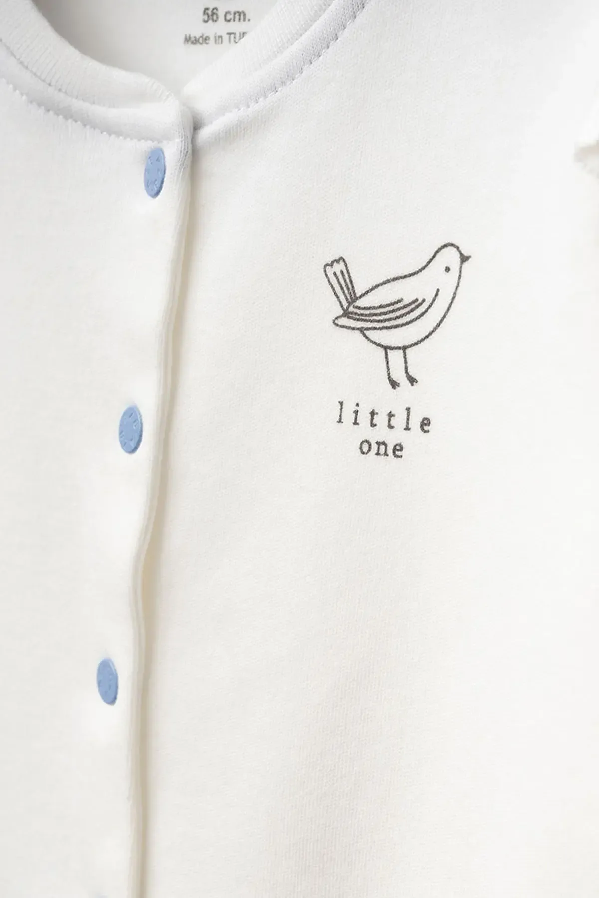 Kız Bebek Çıtçıtlı Desenli Patikli Tulum 0 Ay 6 Ay