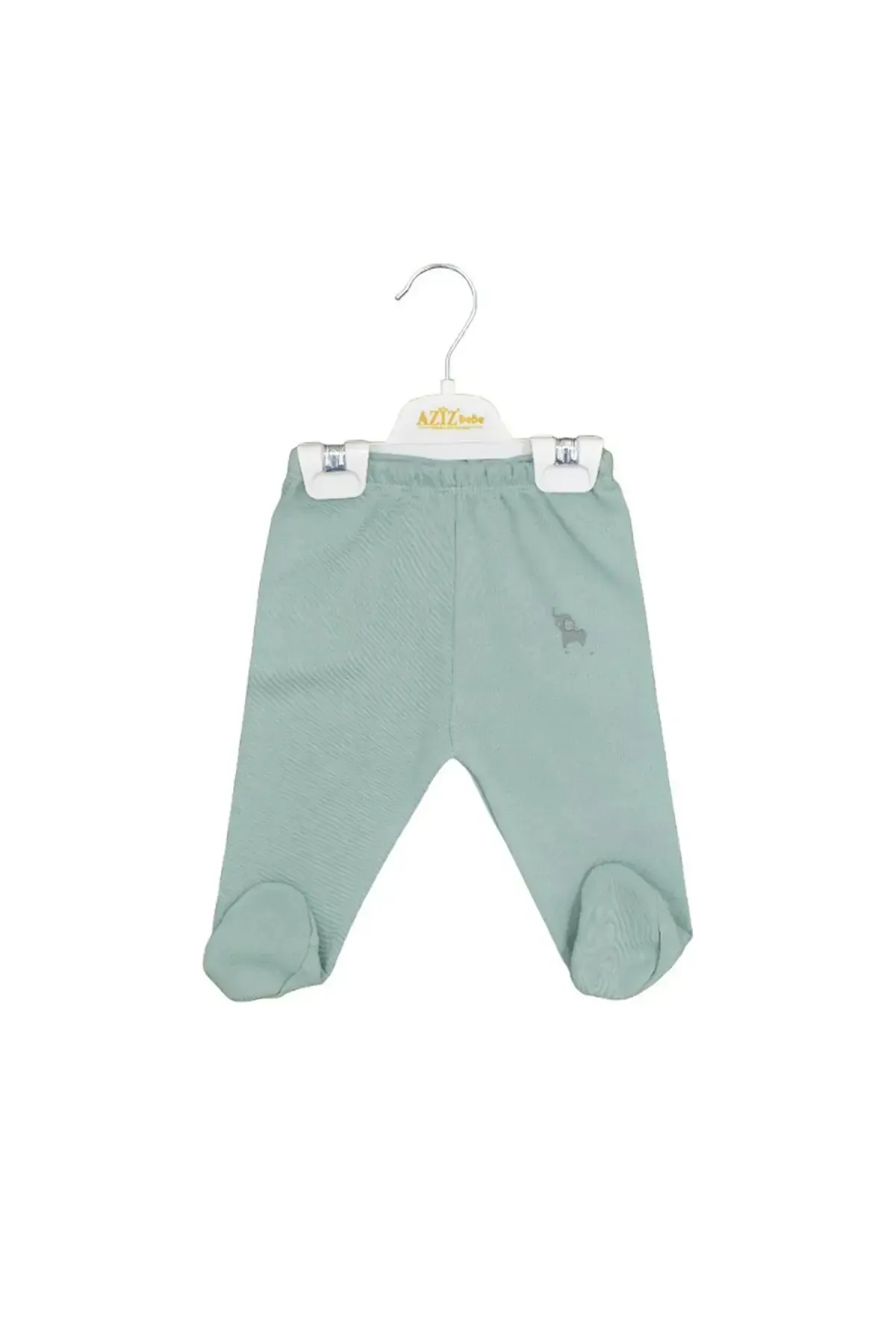 Unisex Fil Desenli Beli Lastikli Patikli Bebek Pantolonu 0 Ay - 12 Ay