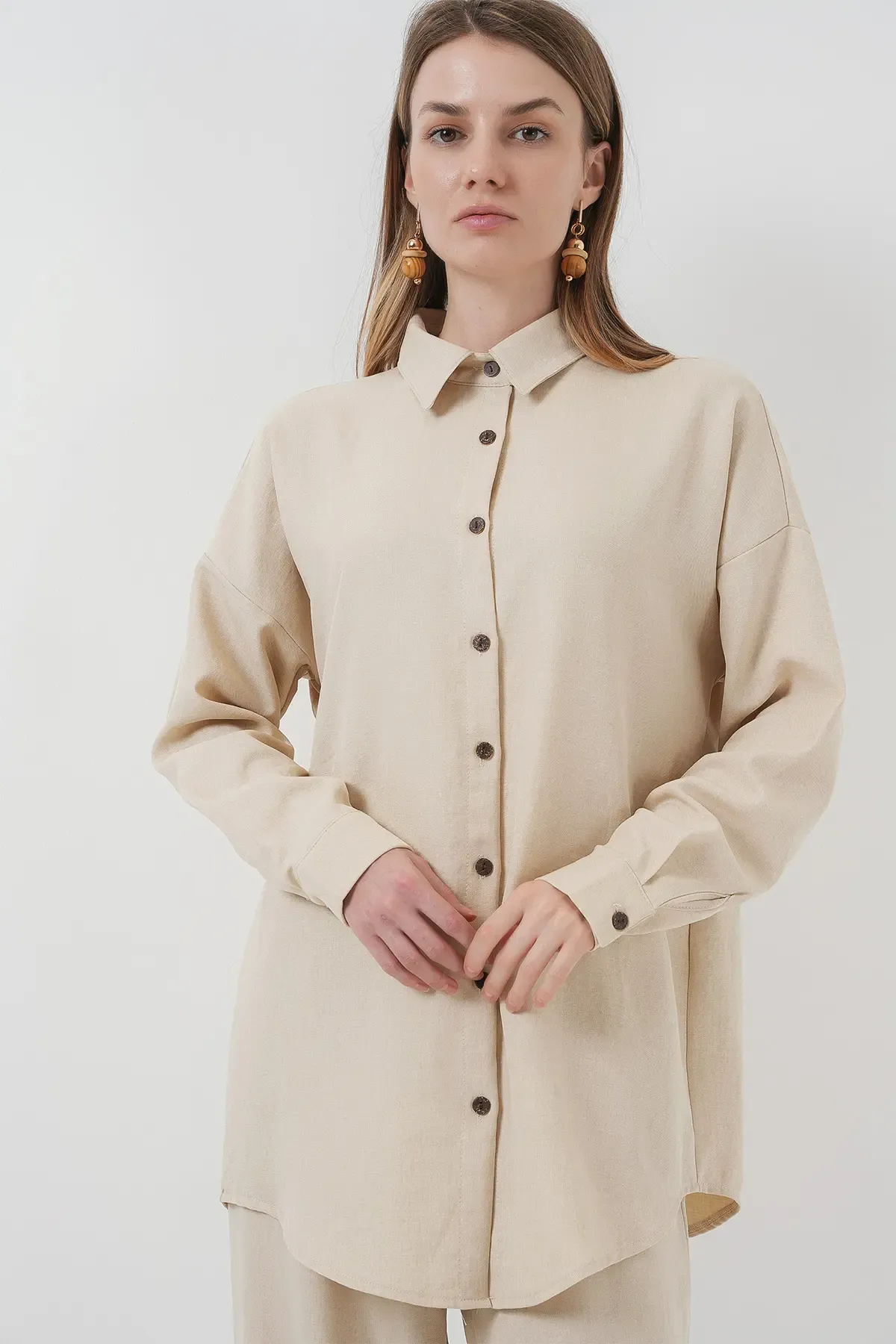 6622 Keten İkili Takım - M. Krem