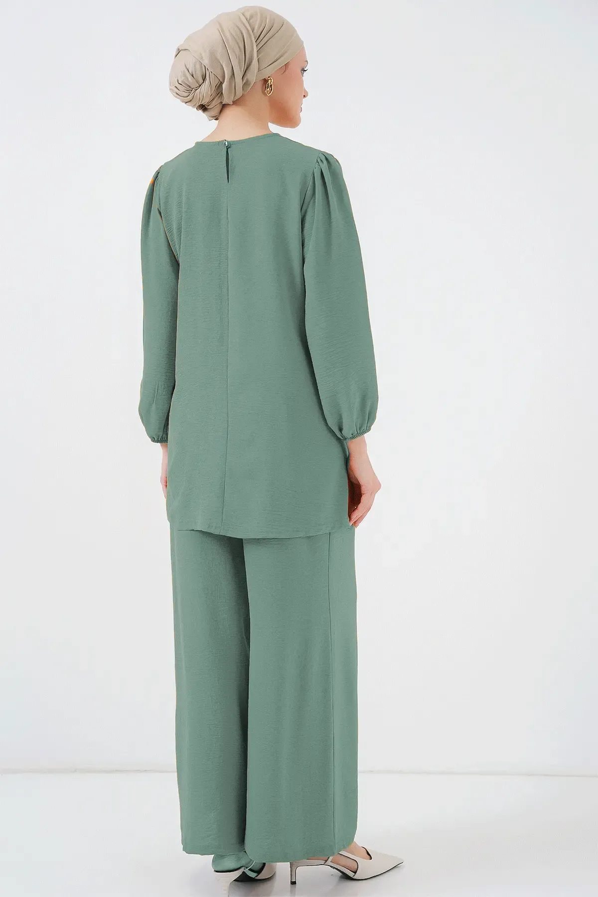Ayrobin Tunik Pantolon Alt Üst Takım 6712 - Çağla Yeşili
