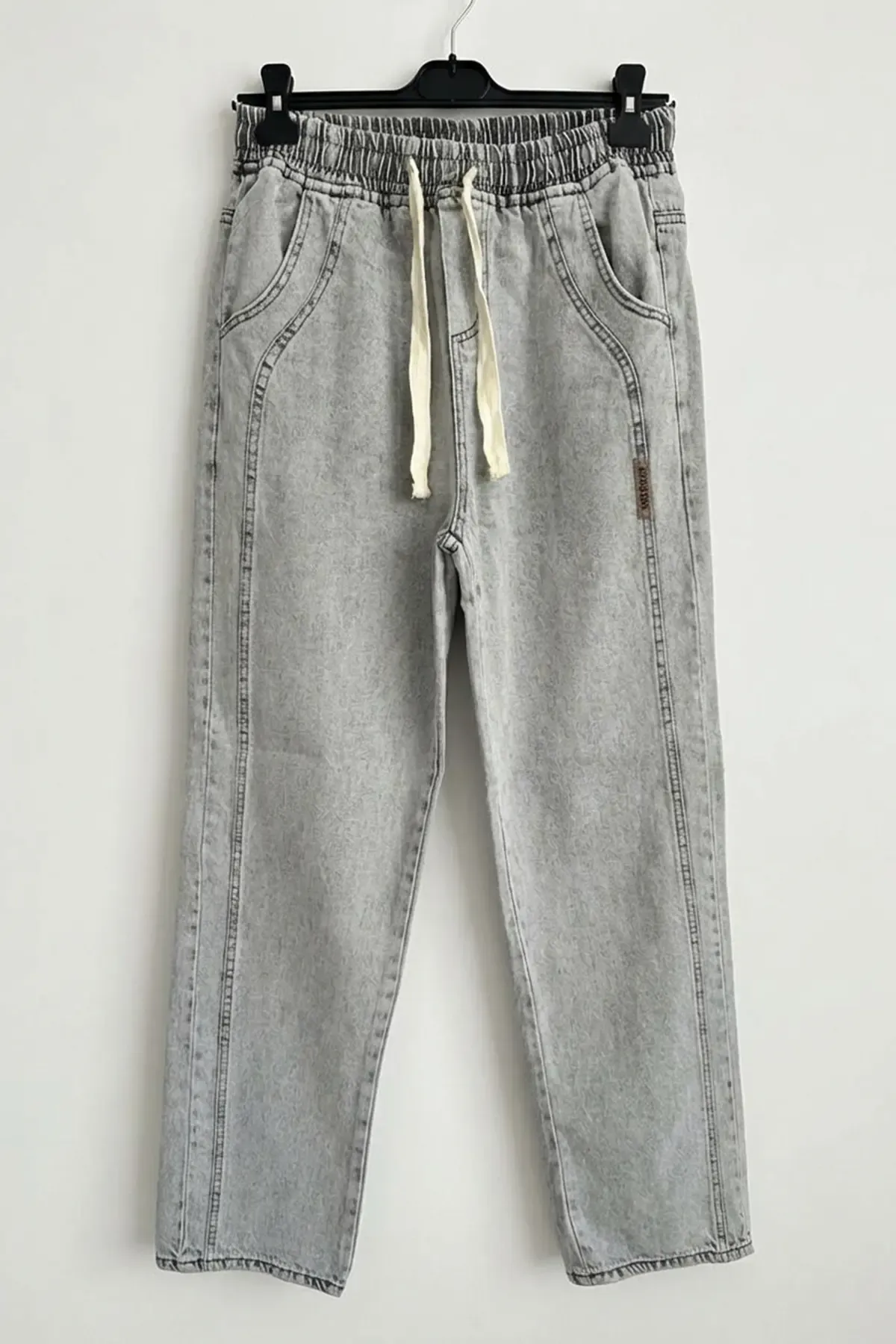 Erkek Rahat Kesim Baggy Jean Pantolon 30076 - Taş