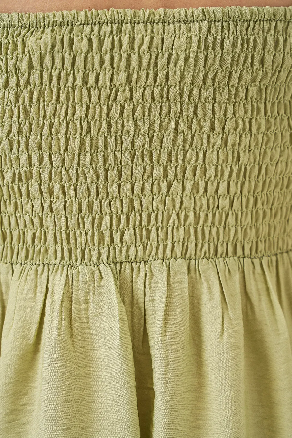 Kadın Askılı Ayrobin Elbise 2565 - E.Yeşil