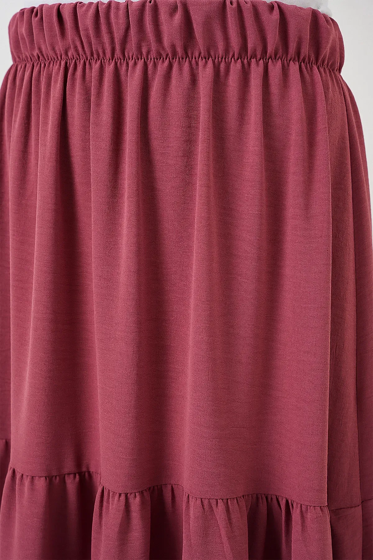 Kadın Ayrobin Uzun Etek 8048 - Gül Kurusu