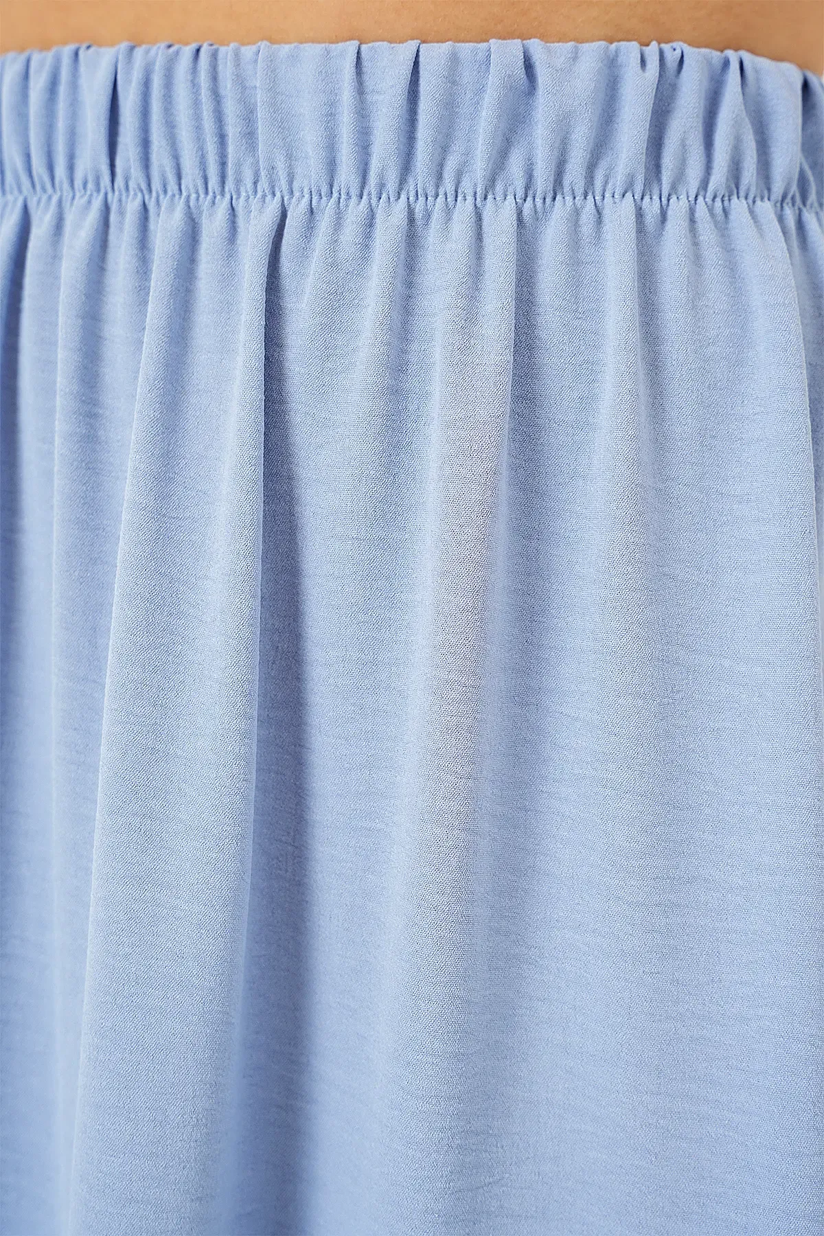 Kadın Ayrobin Uzun Etek 8048 - Mavi