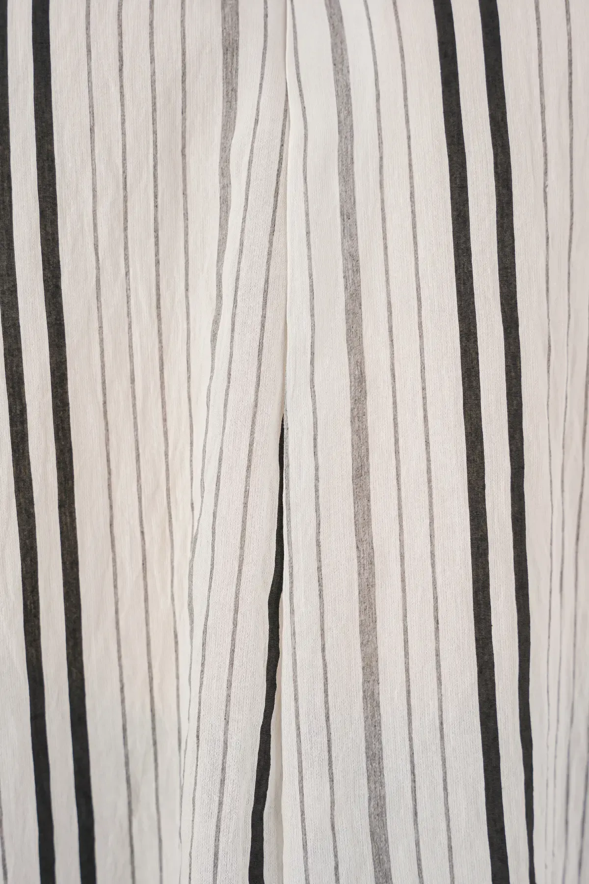 Kadın Çizgili Oversize Bluz 967 - Taş