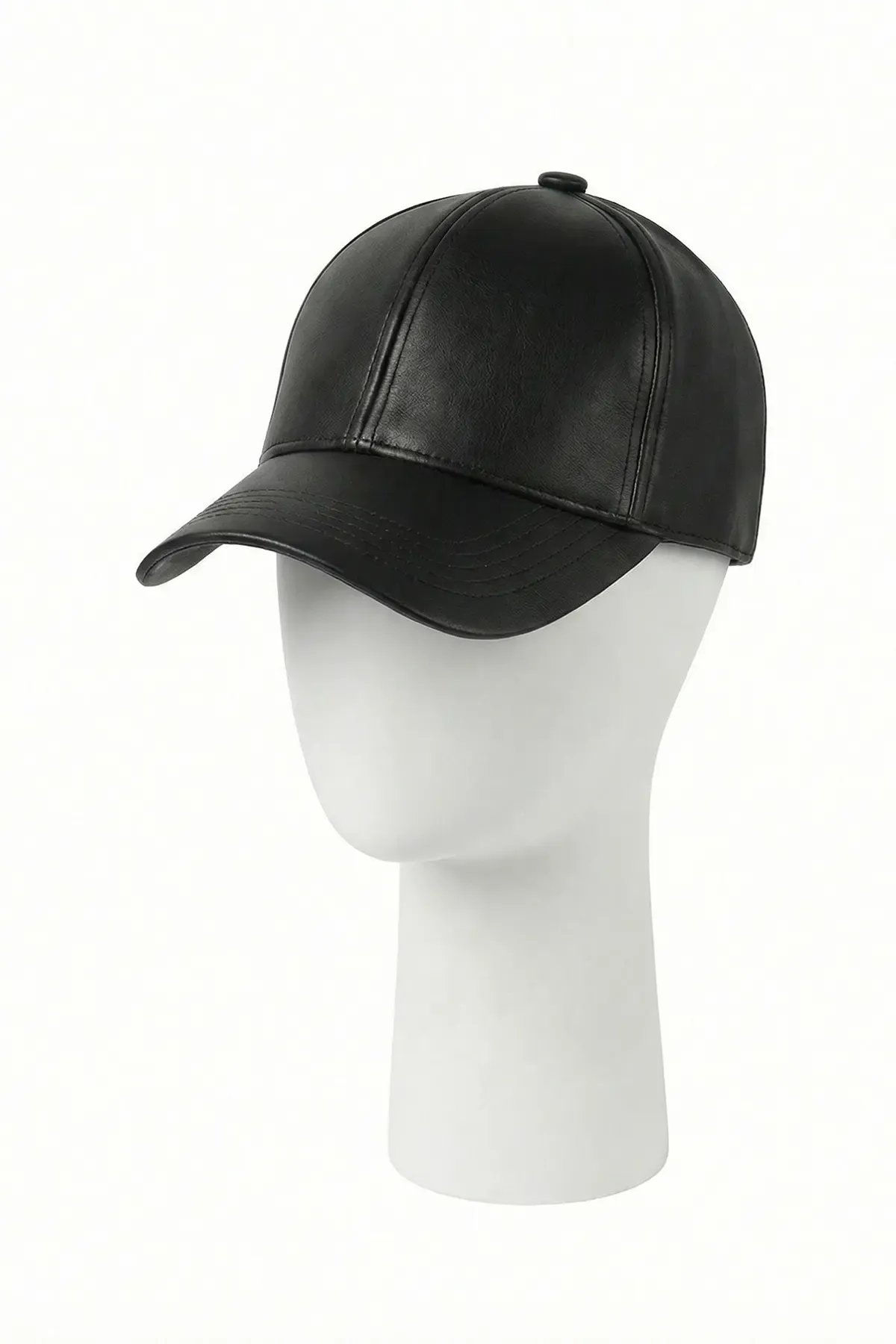 Kadın Suni Deri Şapka 010195 - Siyah