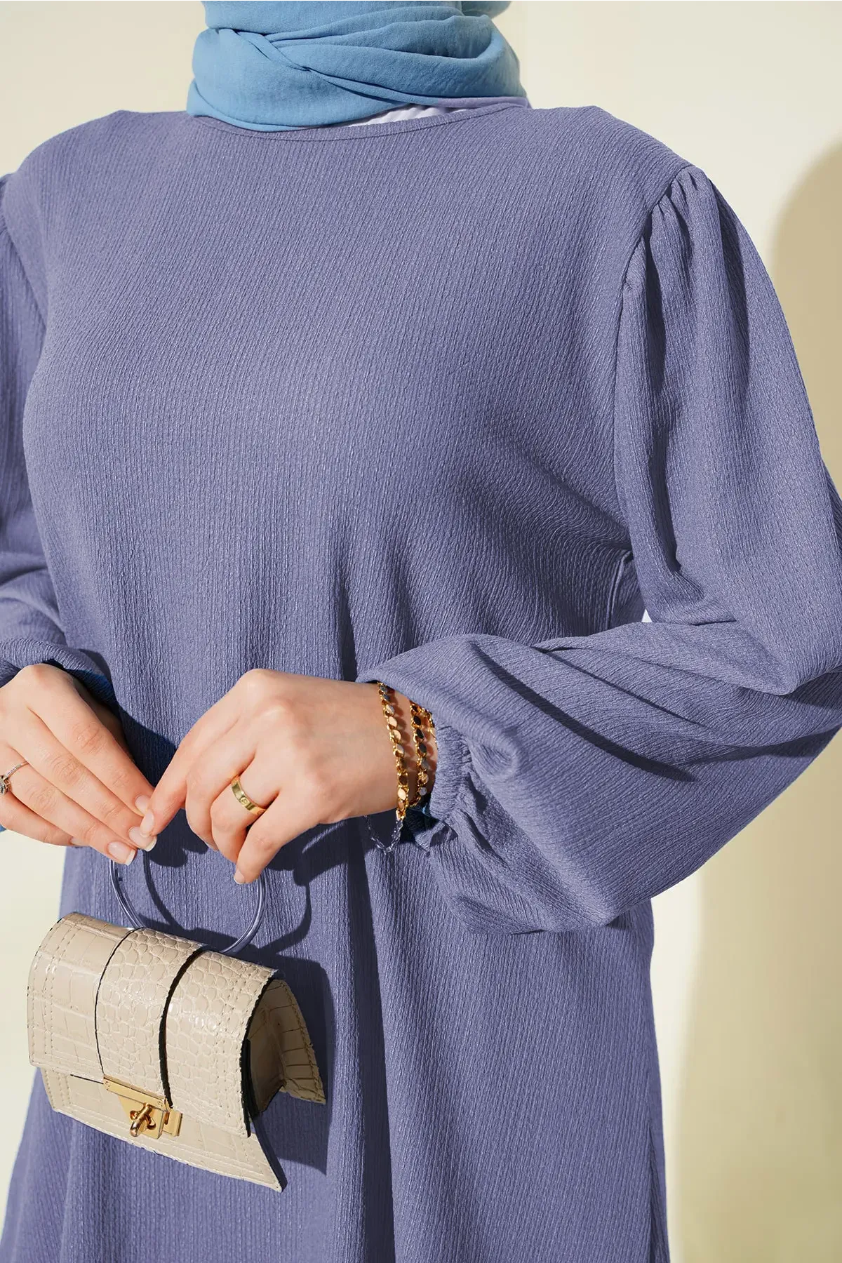 Kadın Tunik Pantolon Alt Üst Takım 6663 - Lila