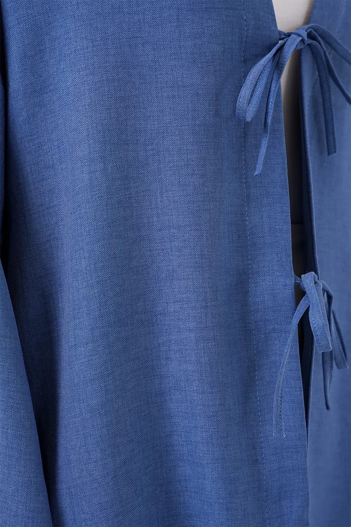 Keten Tesettür Kimono 5968 - İndigo