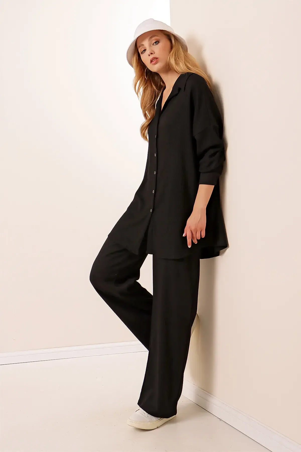 5858 Örme İkili Takım - Siyah