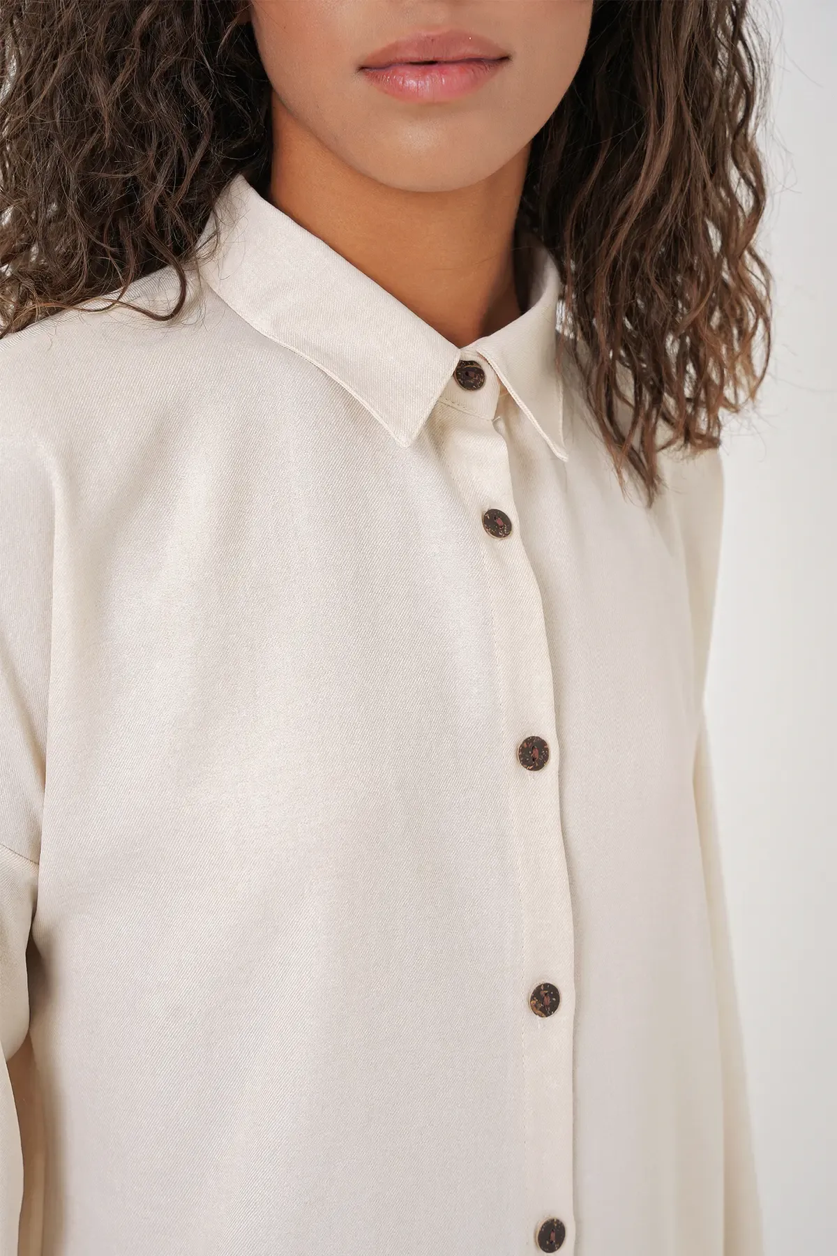 6622 Keten İkili Takım - Ekru